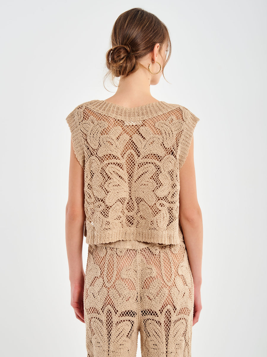 Macrame Top Pali White main image 0