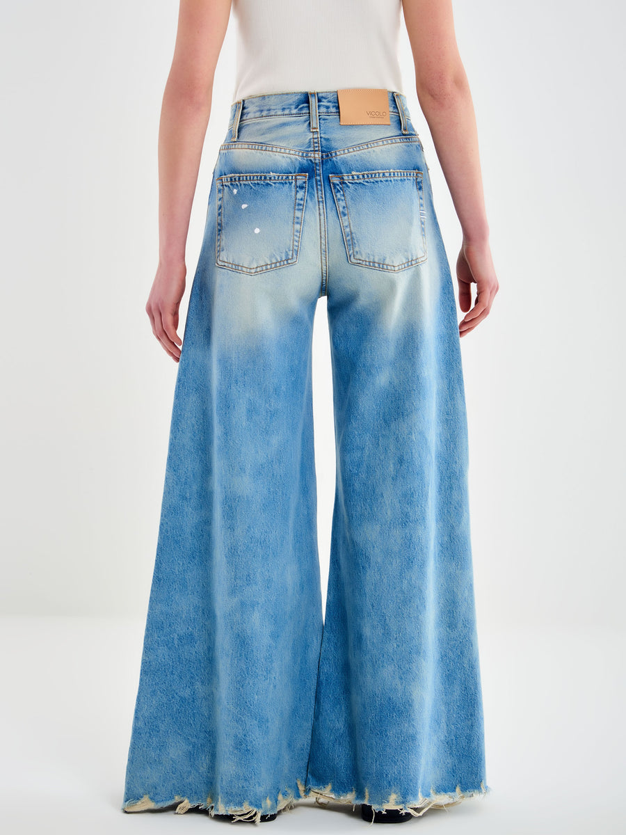 Xelly Wide Leg Jeans – Vicolo