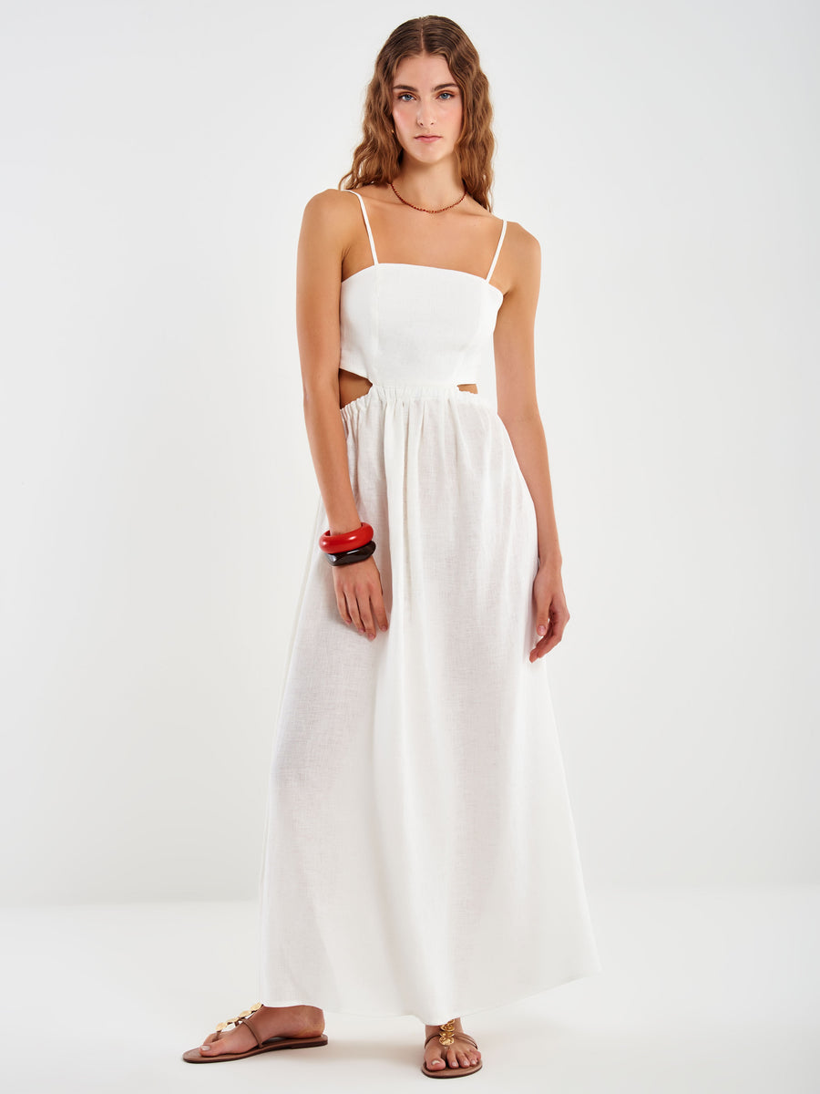 Abito Donna In Cotone E Lino Stile Retrò - Con Lacci E Tasche, Sexy E Comodo - Foto 12