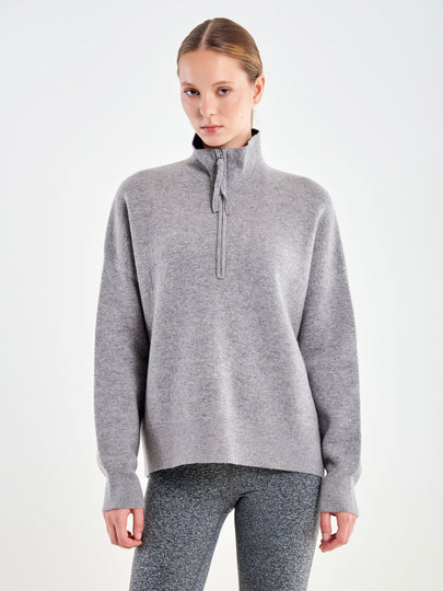 Zip-Neck Sweater