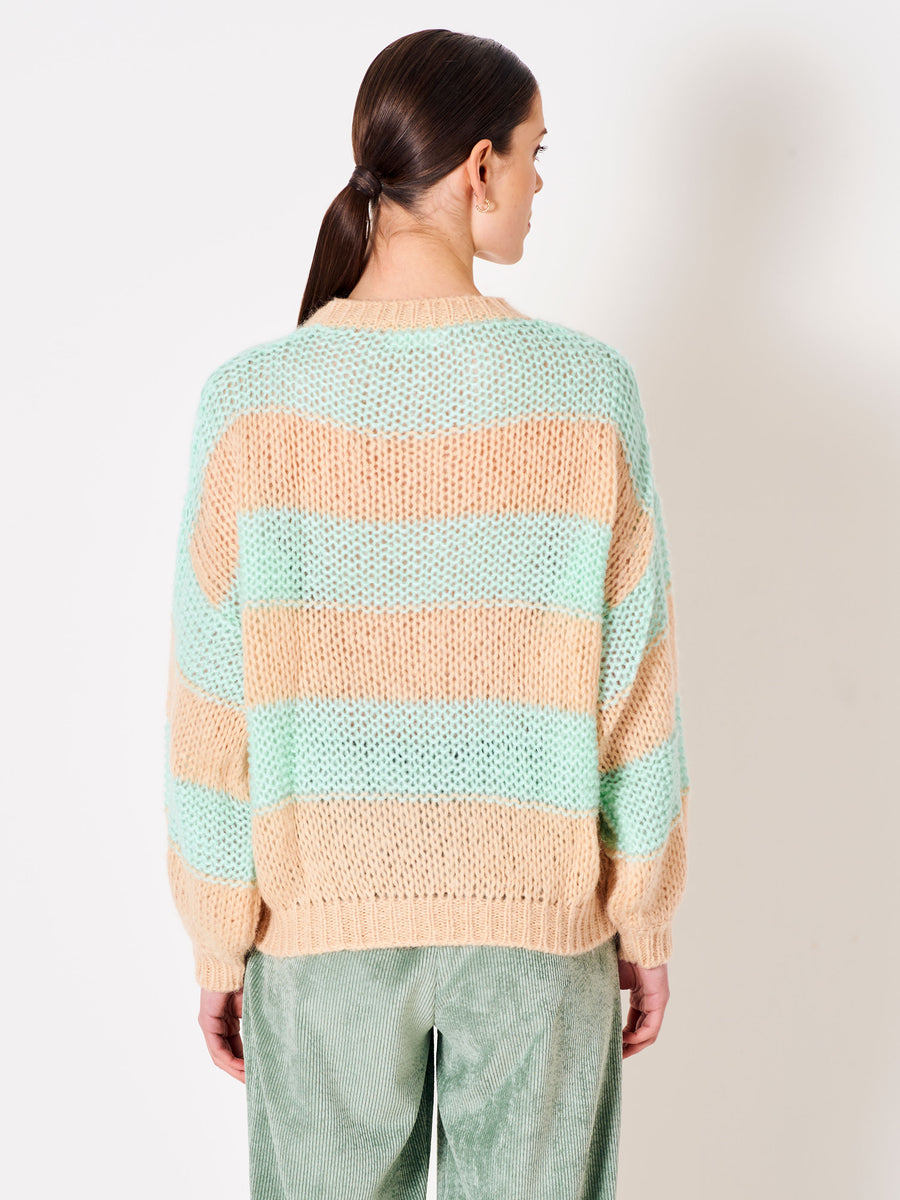 Green Striped Pullover | Vicolo