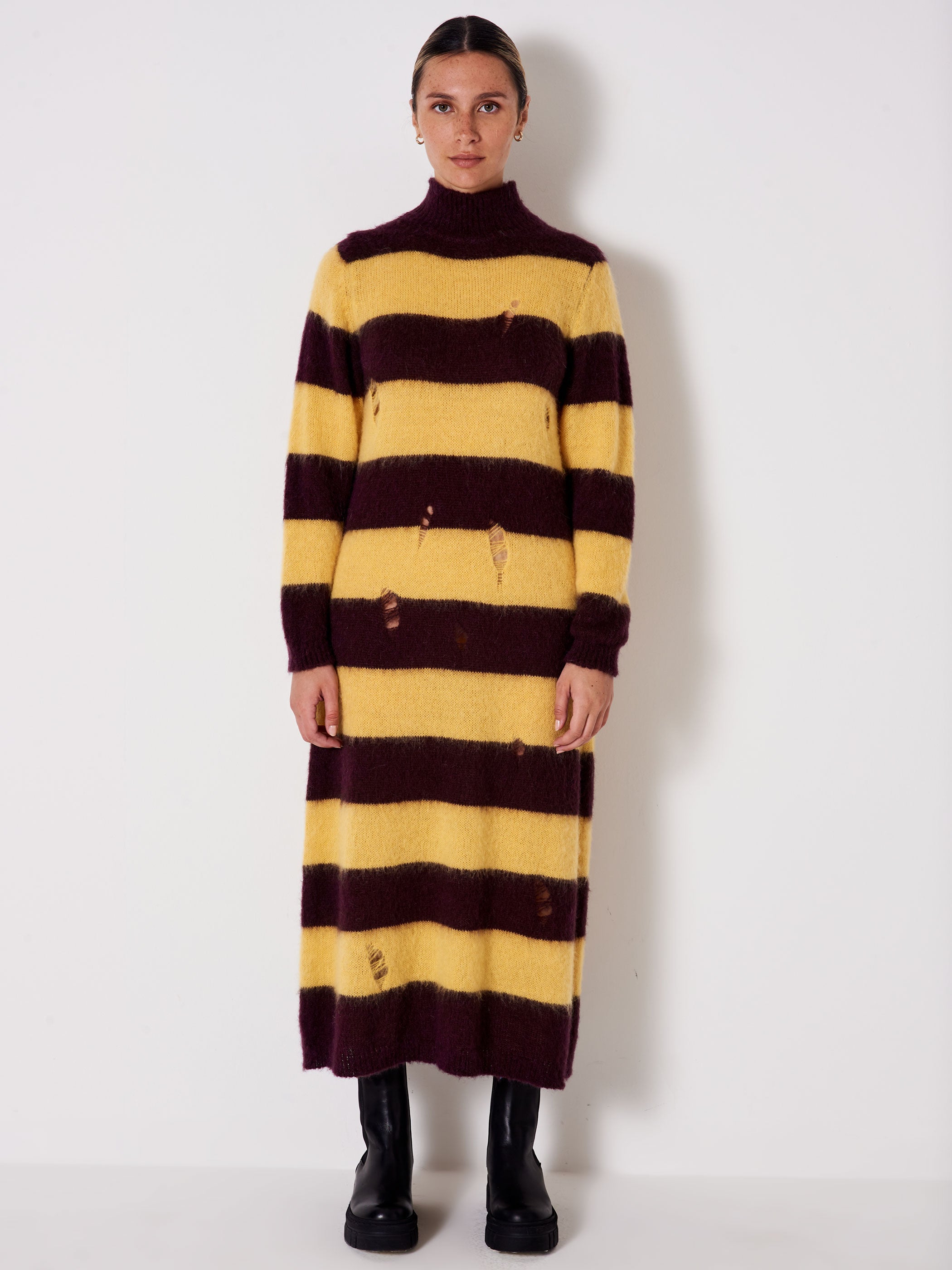 Striped Knit Dress