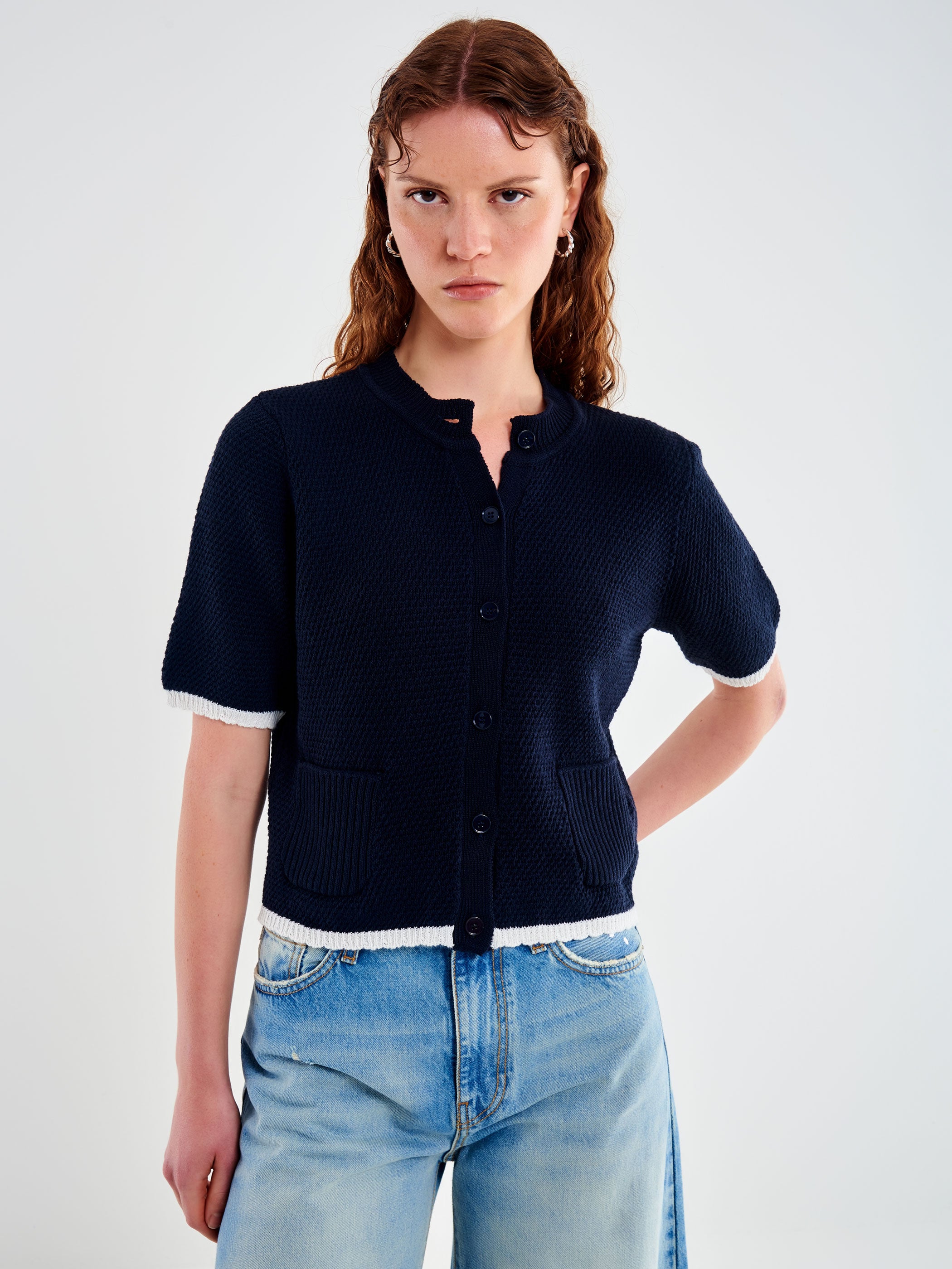 VICOLO 売れ筋商品|||ヴィコロ ニット&セーター アウター レディース Sweaters Blue Knitwear – Vicolo