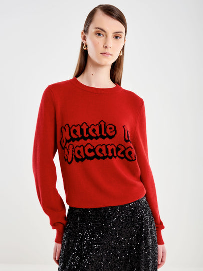 Pull con Ricamo Natale in Vacanza