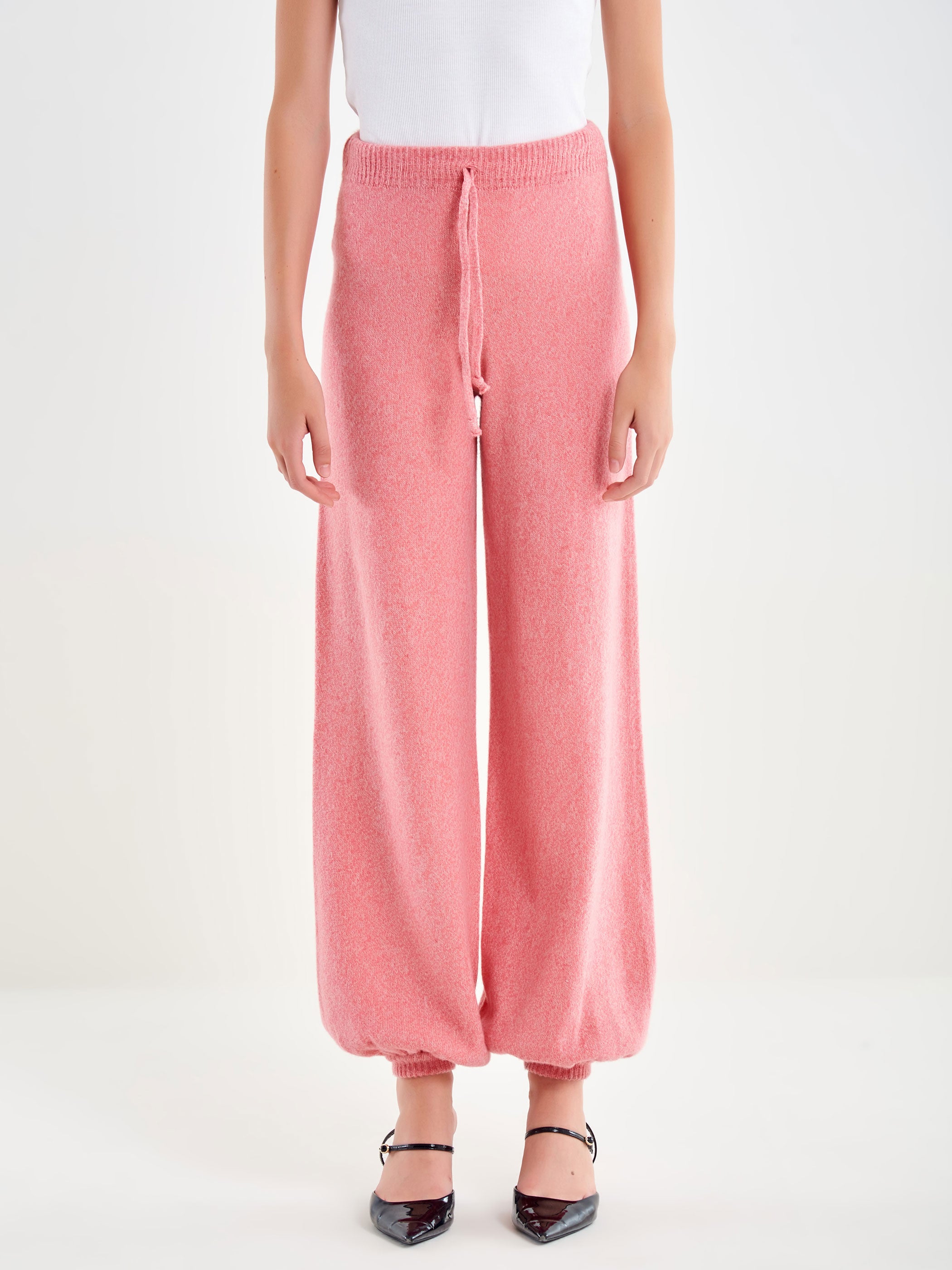 Wide-leg Wool Trousers