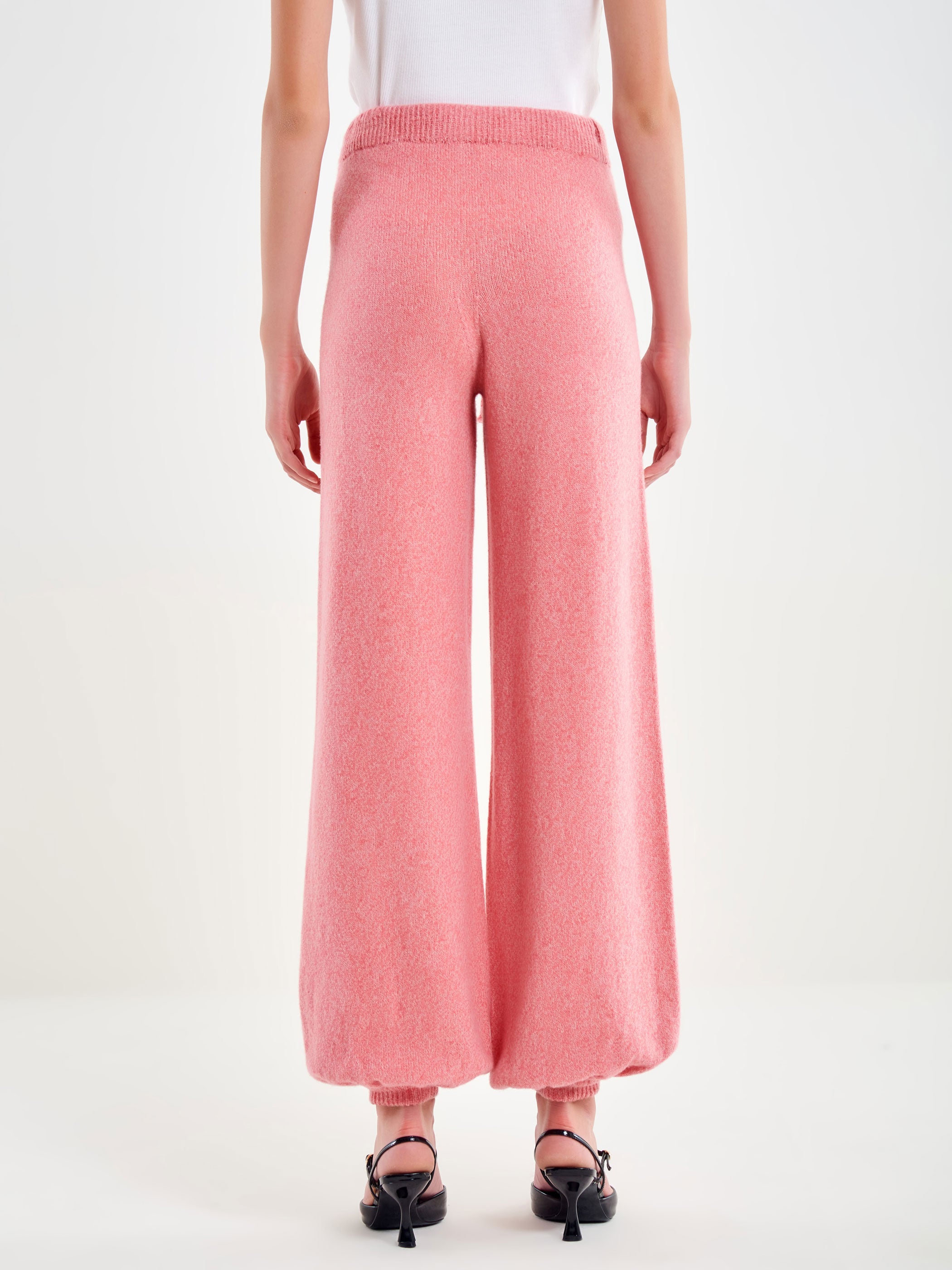 Wide-leg Wool Trousers