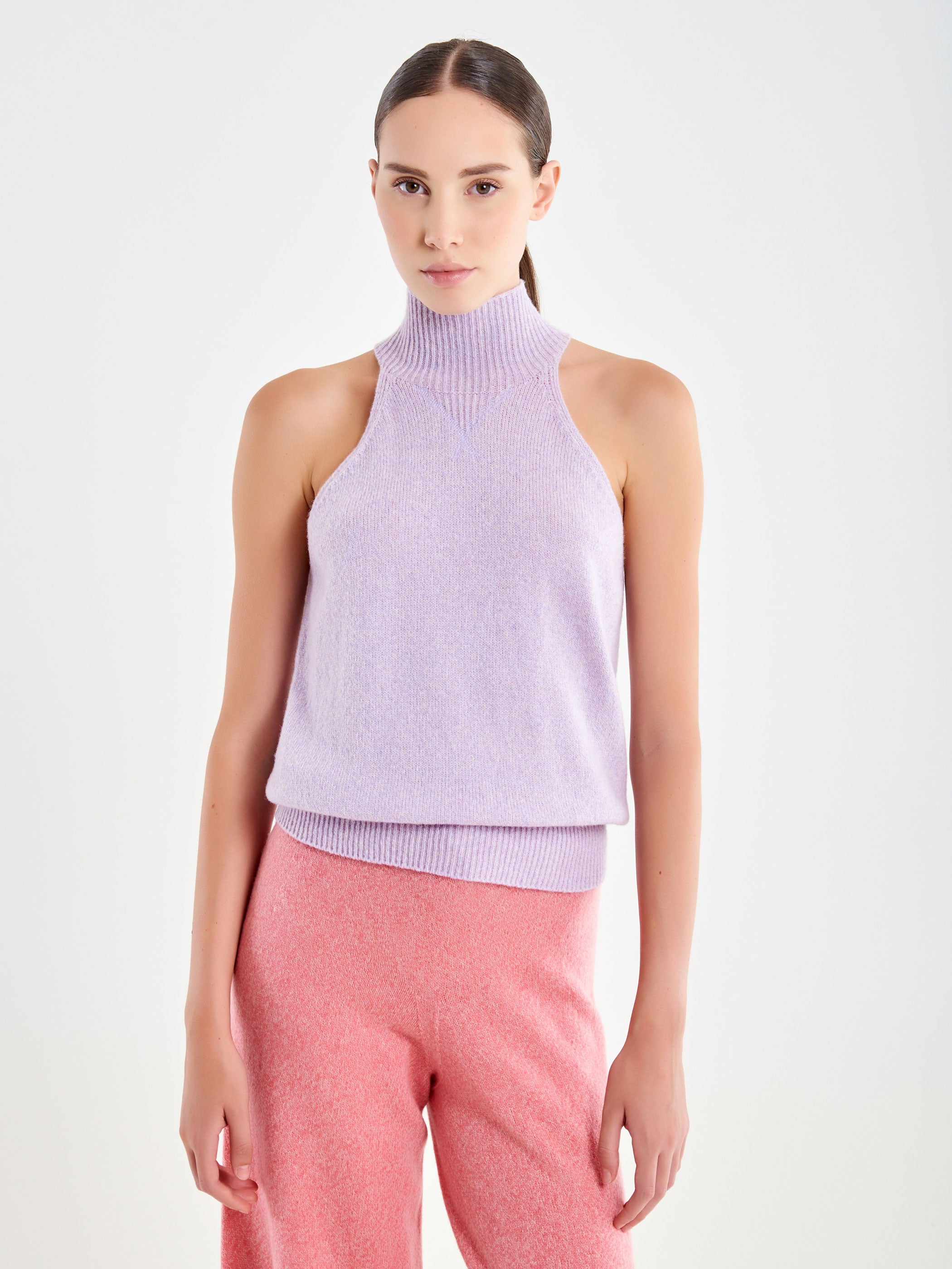 Halter-neck Turtleneck