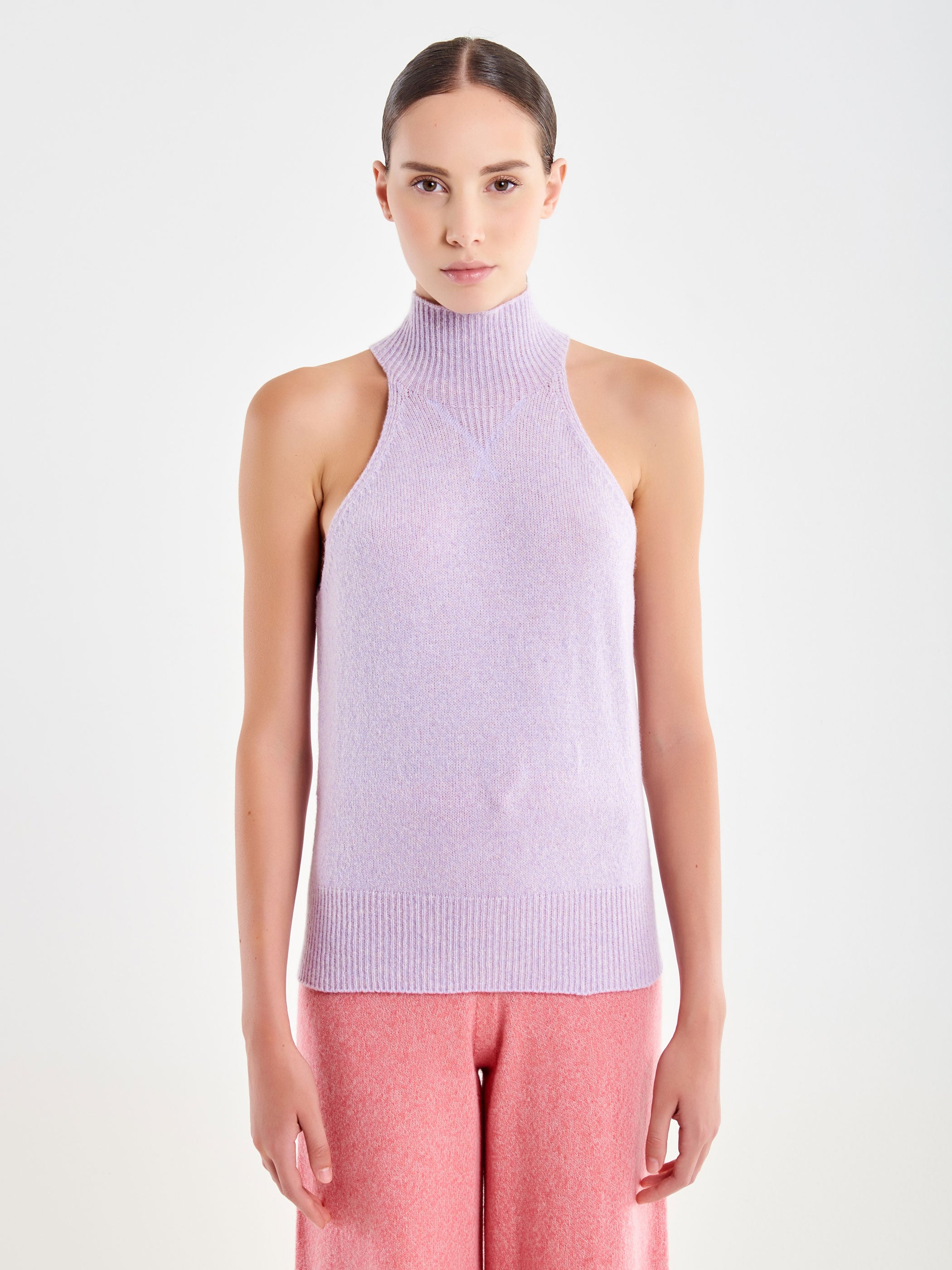 Halter-neck Turtleneck