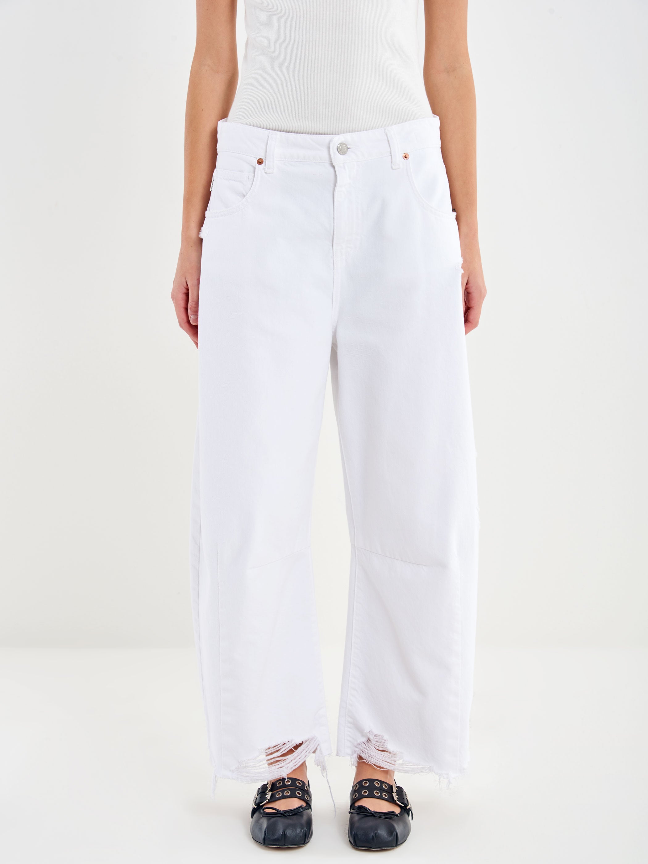 Jeans Cecil a Ovetto Bianco