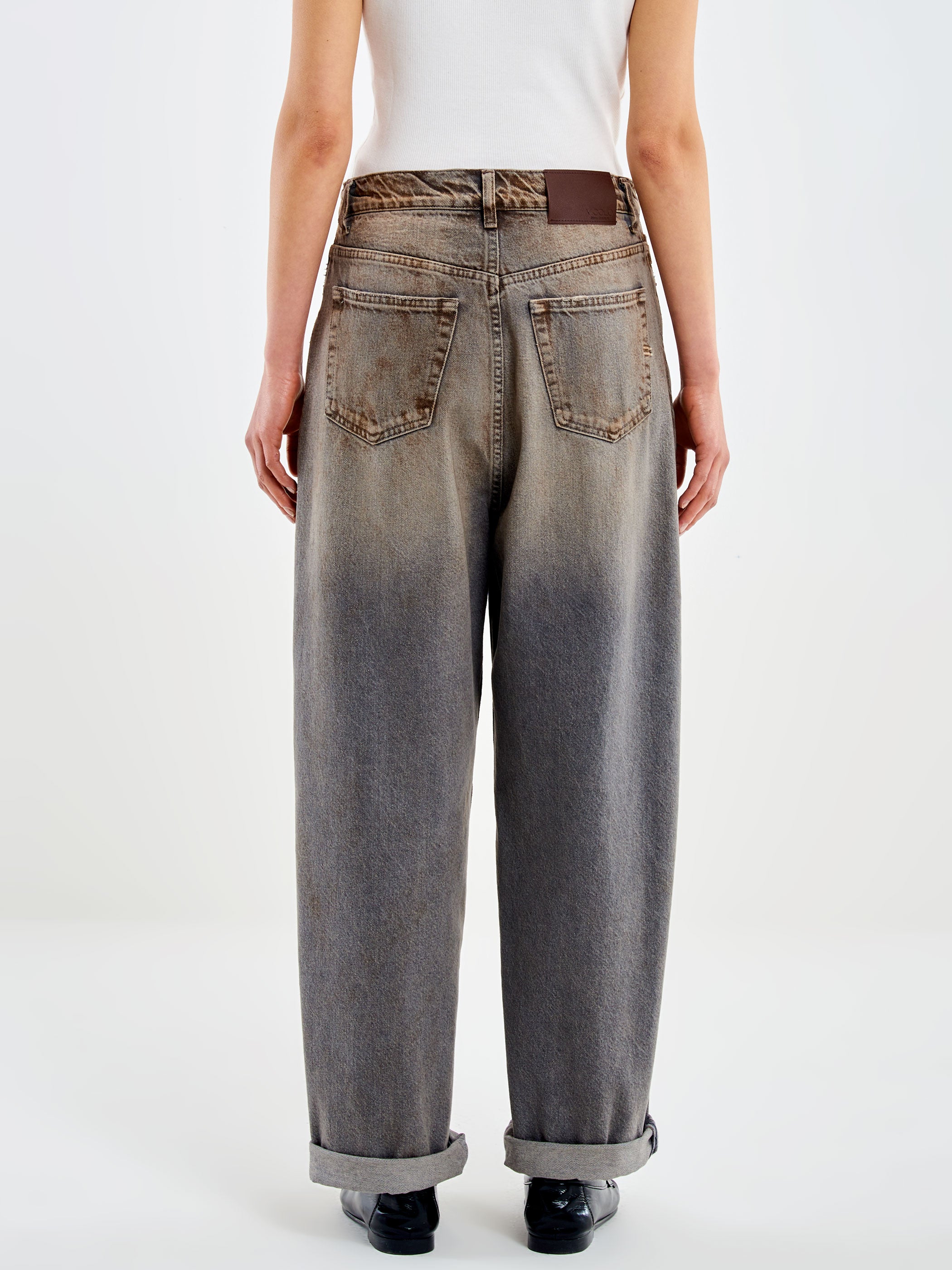 Rust-Effect Laila Jeans