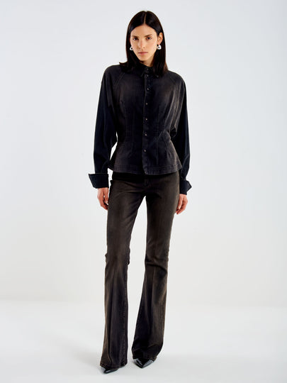 Dirty Effect Denim Shirt