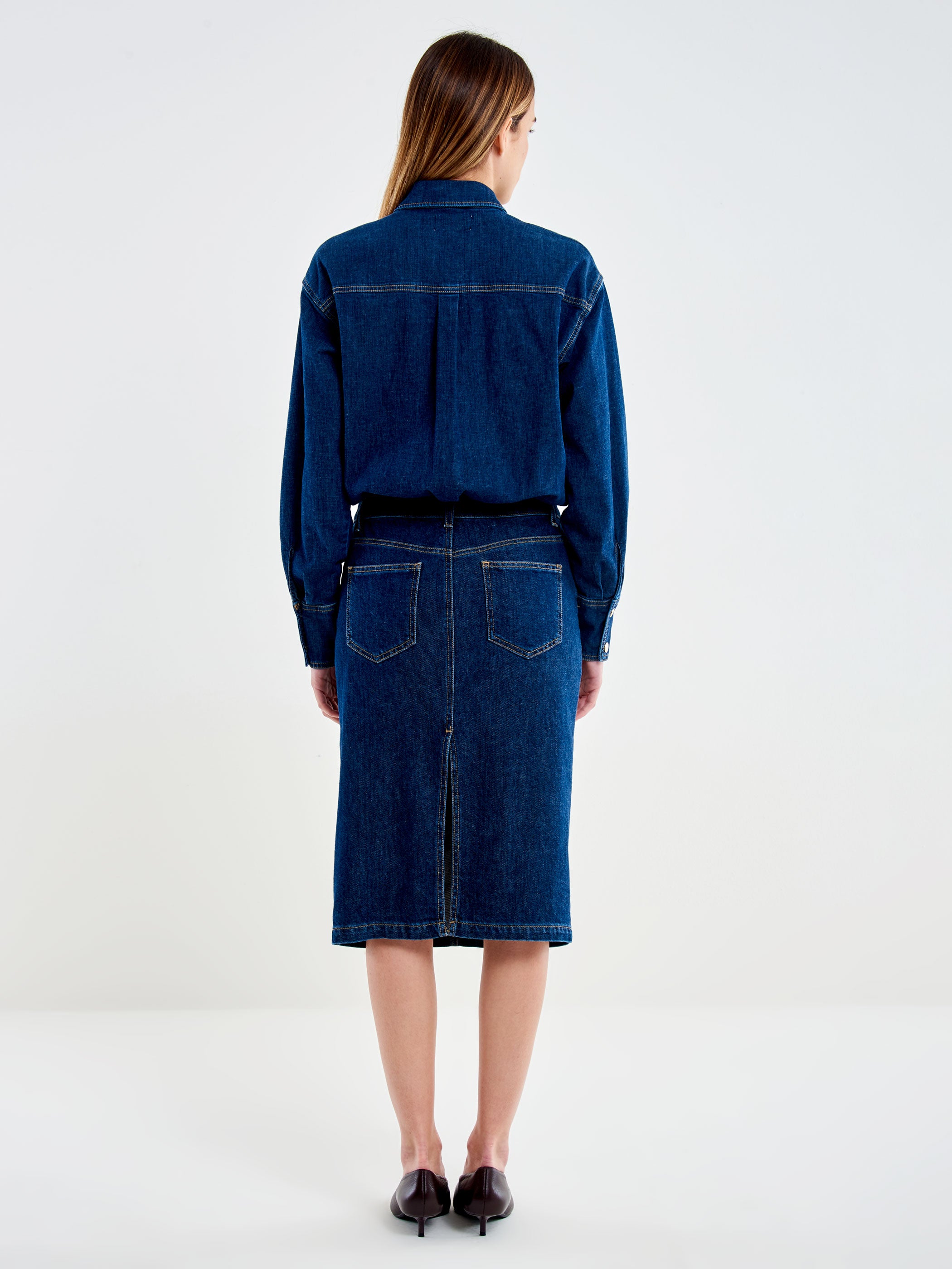 Denim Midi Dress