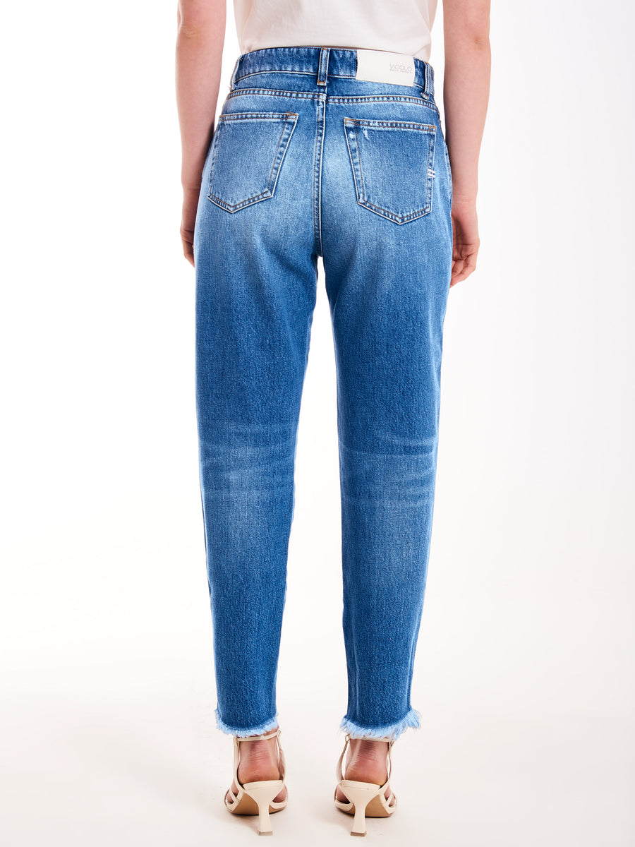 Jeans hot sale vicolo sfrangiati