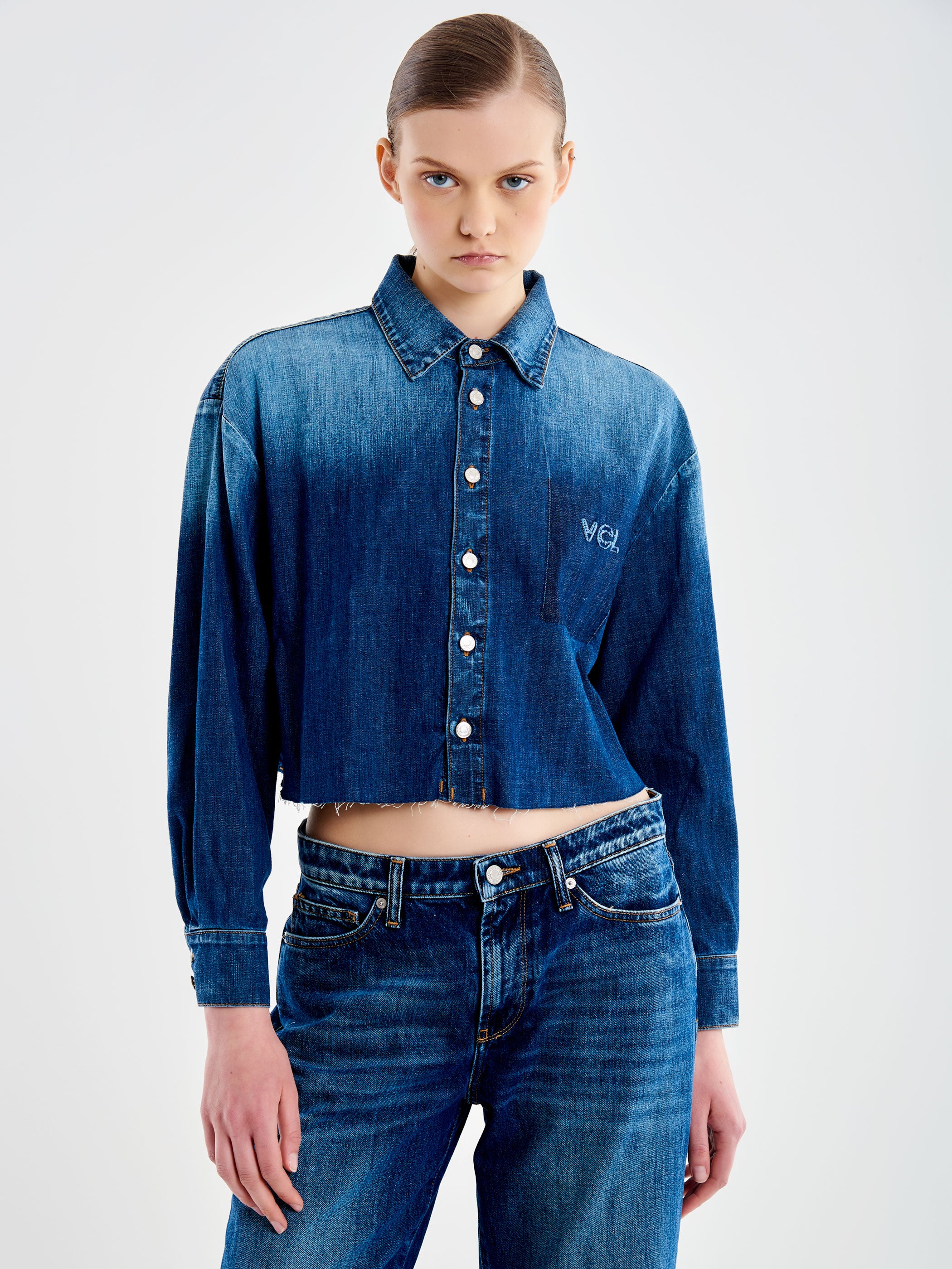 VICOLO 売れ筋商品|||ヴィコロ シャツ トップス レディース Denim shirts Blue 送料無料】 ヴィコロ レディース シャツ デニムシャツ トップス