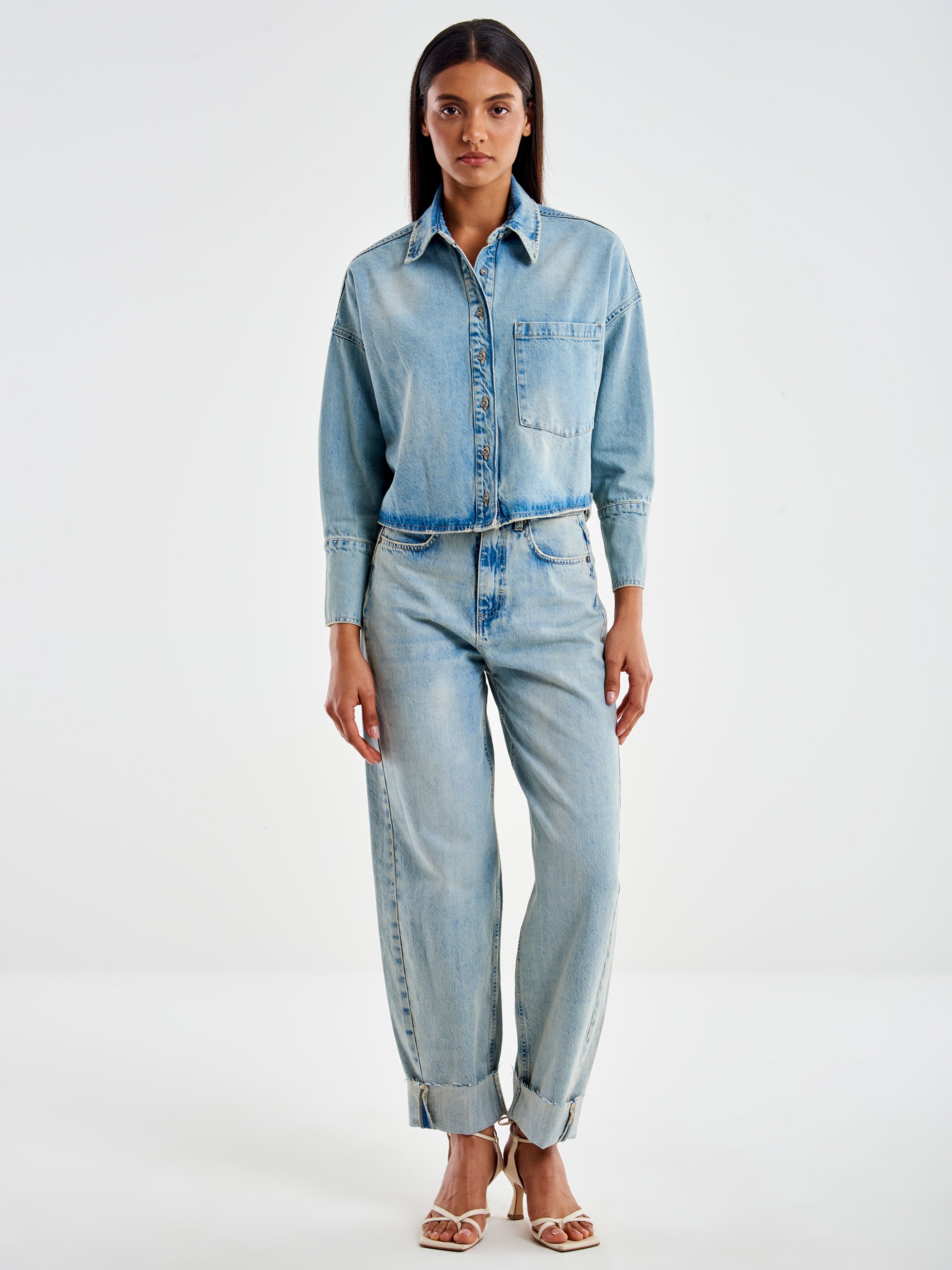VICOLO 売れ筋商品|||ヴィコロ シャツ トップス レディース Denim shirts Blue Shirts and Blouses – Vicolo