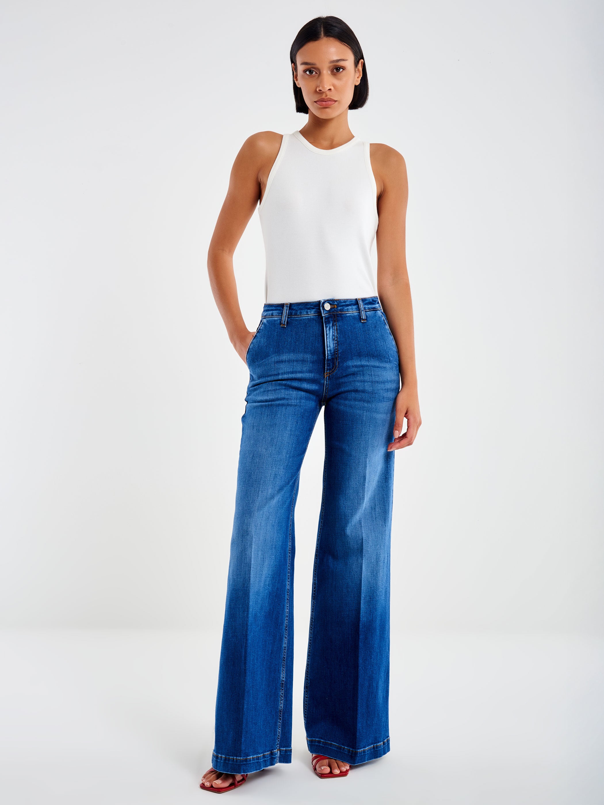 パンツ ViCOLO wide leg denim Wide Leg – Vicolo