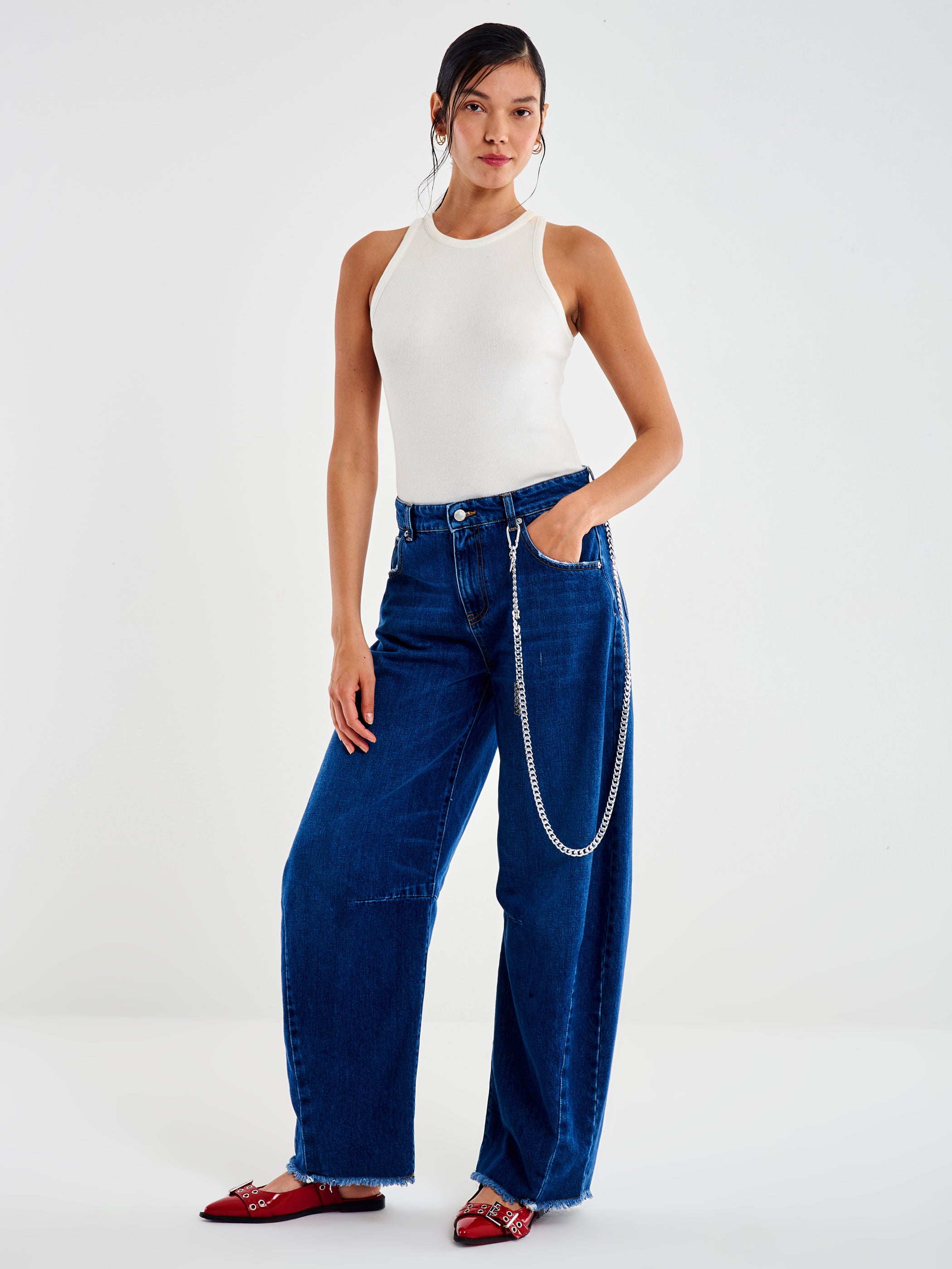 Jeans Eve Con Catena