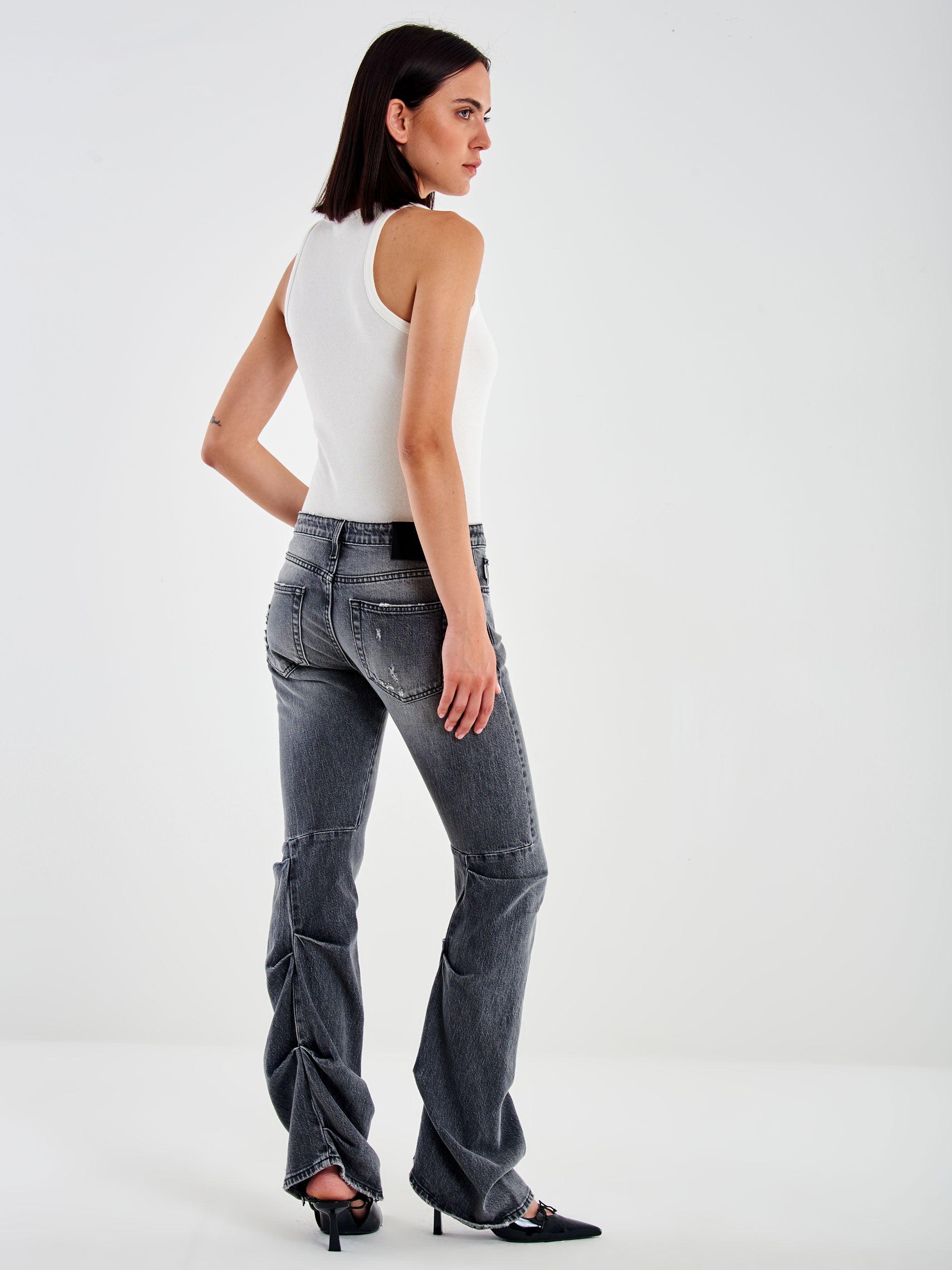 Jeans Xin con Arriccio Sul Retro