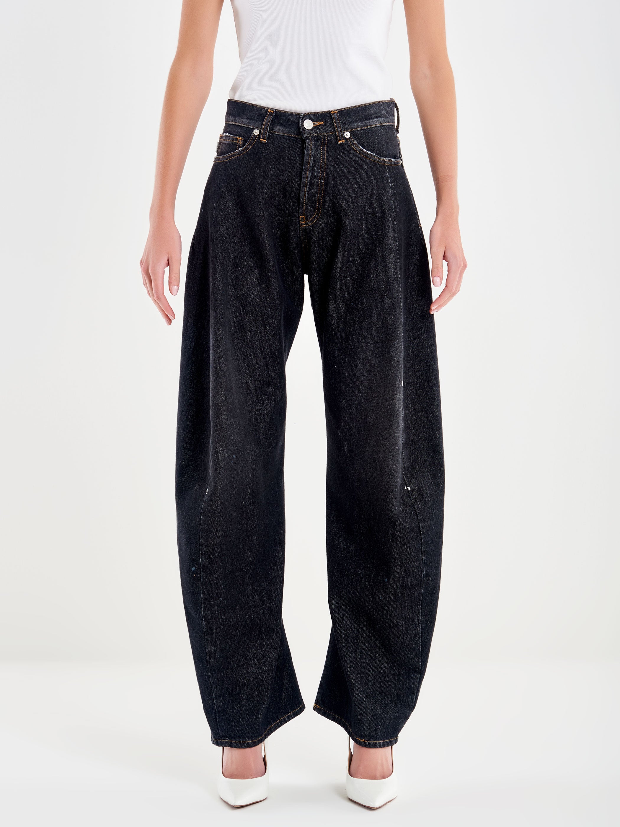 Jeans Olly con Macchie Bianche