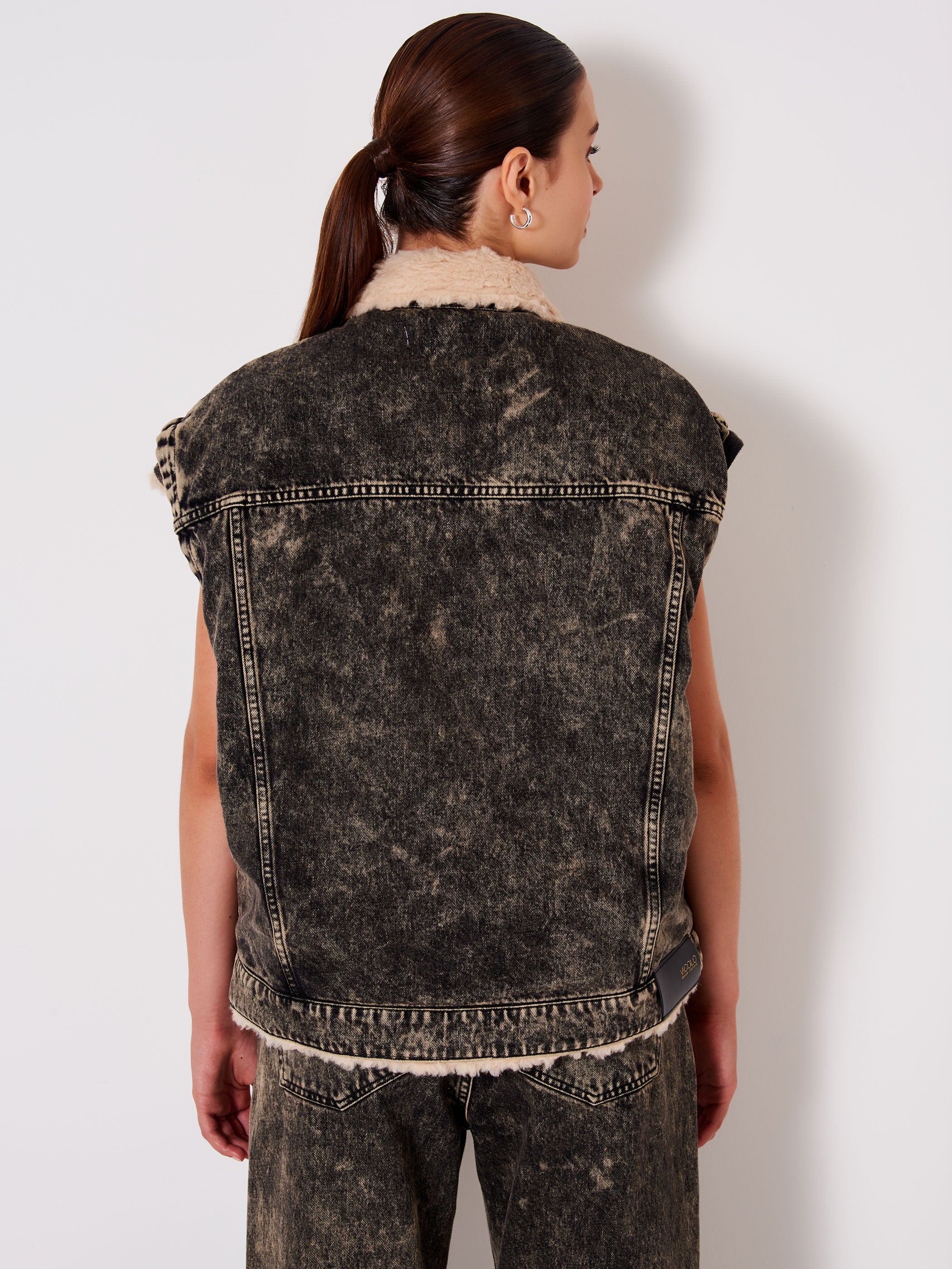 Sleeveless in Denim and Faux Fur