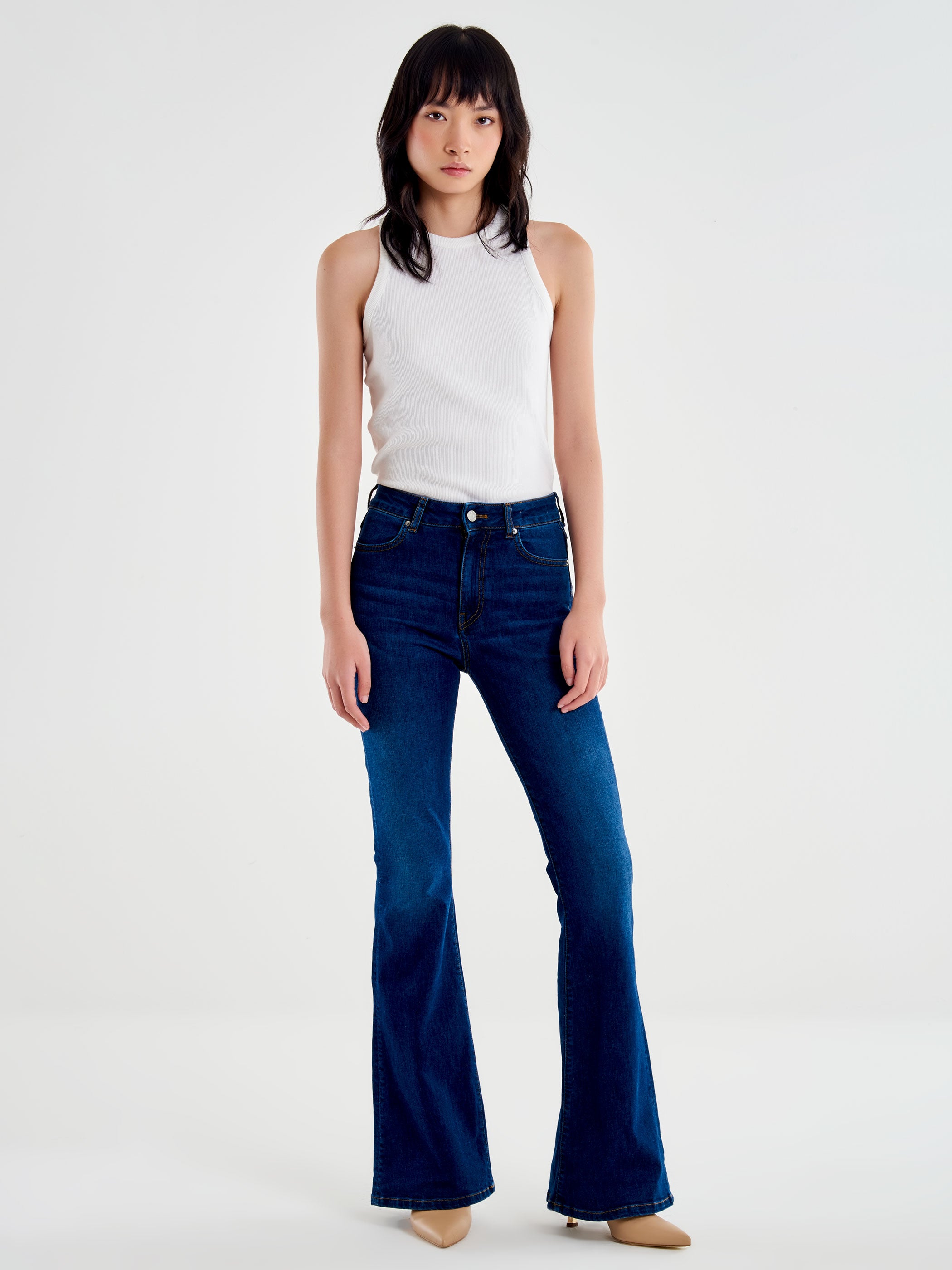 Vicolo Icon Jeans Gisele Flare Blu