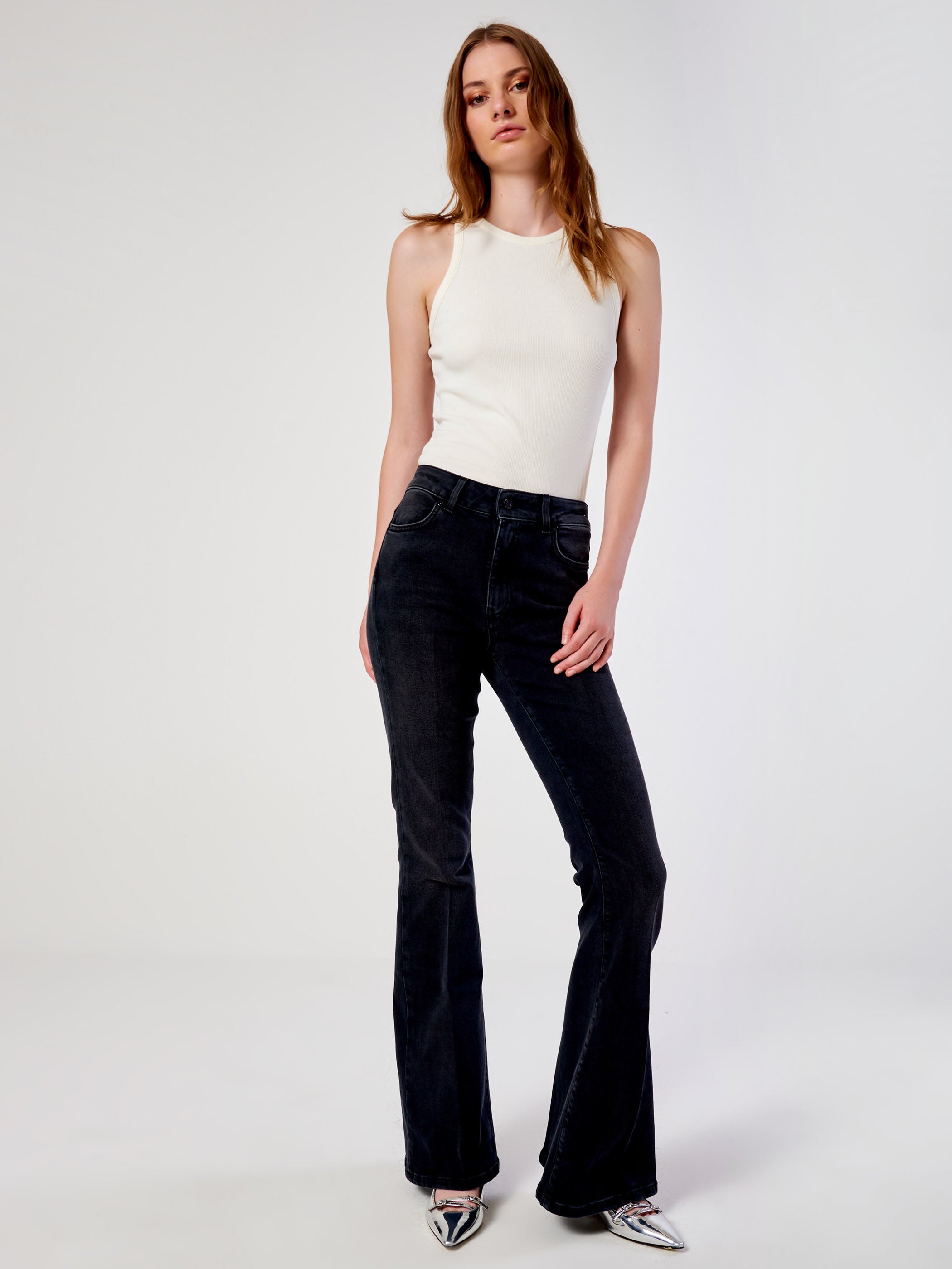 Vicolo Icon Jeans Gisele Flare NeroNero