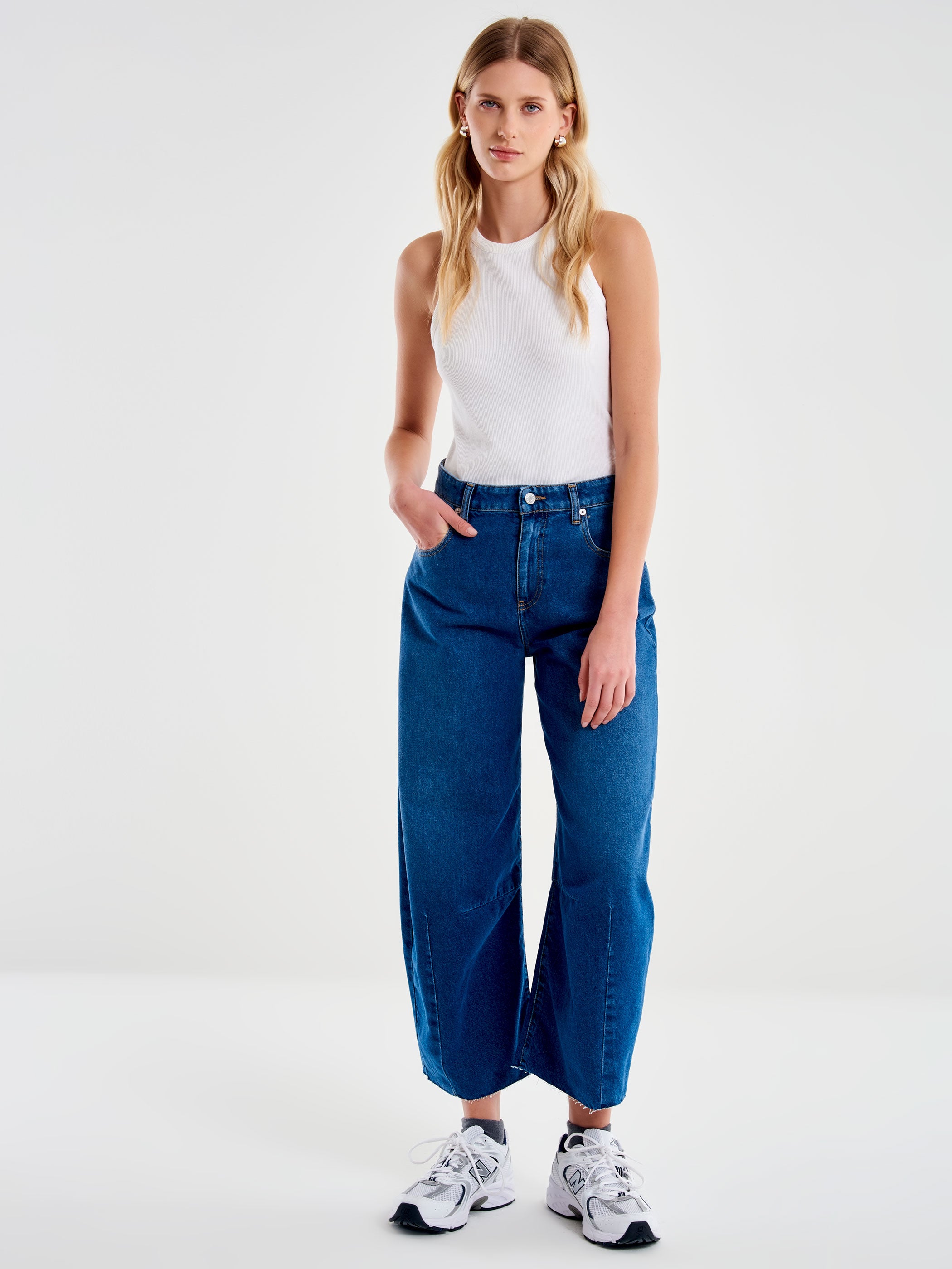 Vicolo Jeans Wendy Wide Leg Blu