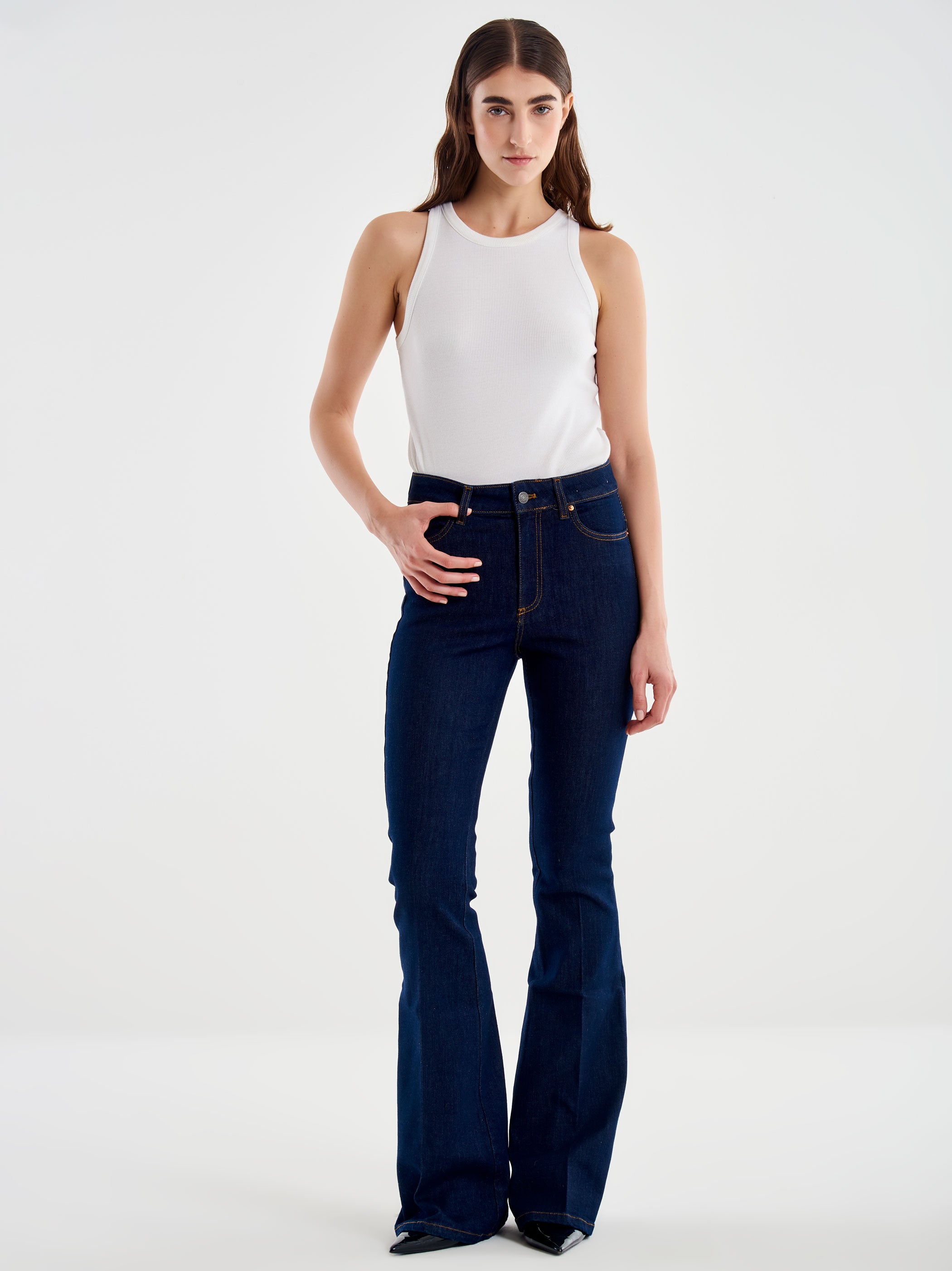 Vicolo Icon Jeans Ele FLare Blu