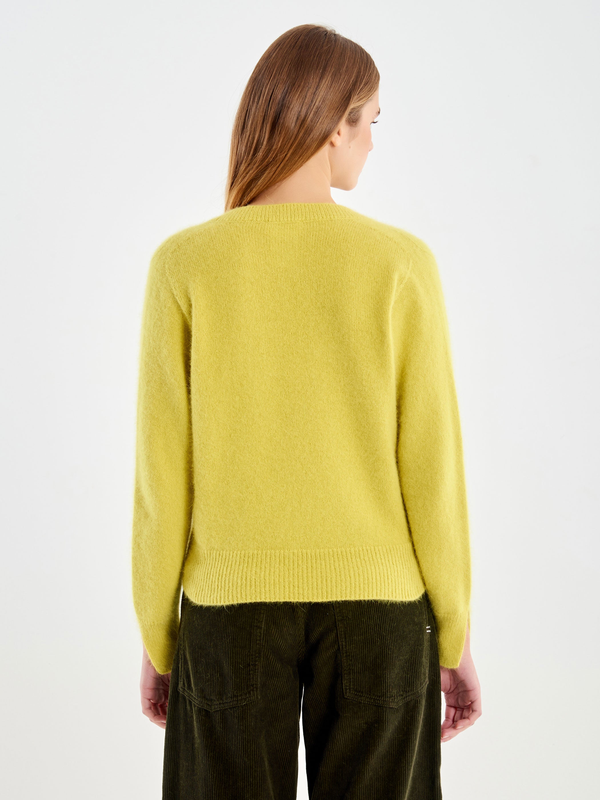 Pull in Angora Scollo a V