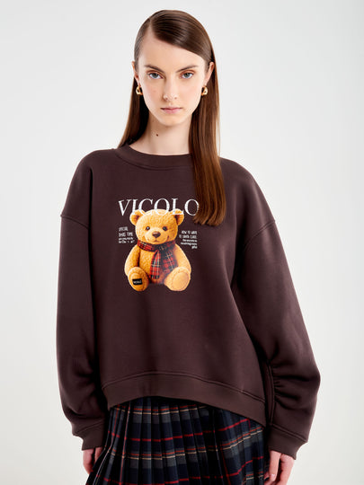 Felpa con Orso Natale