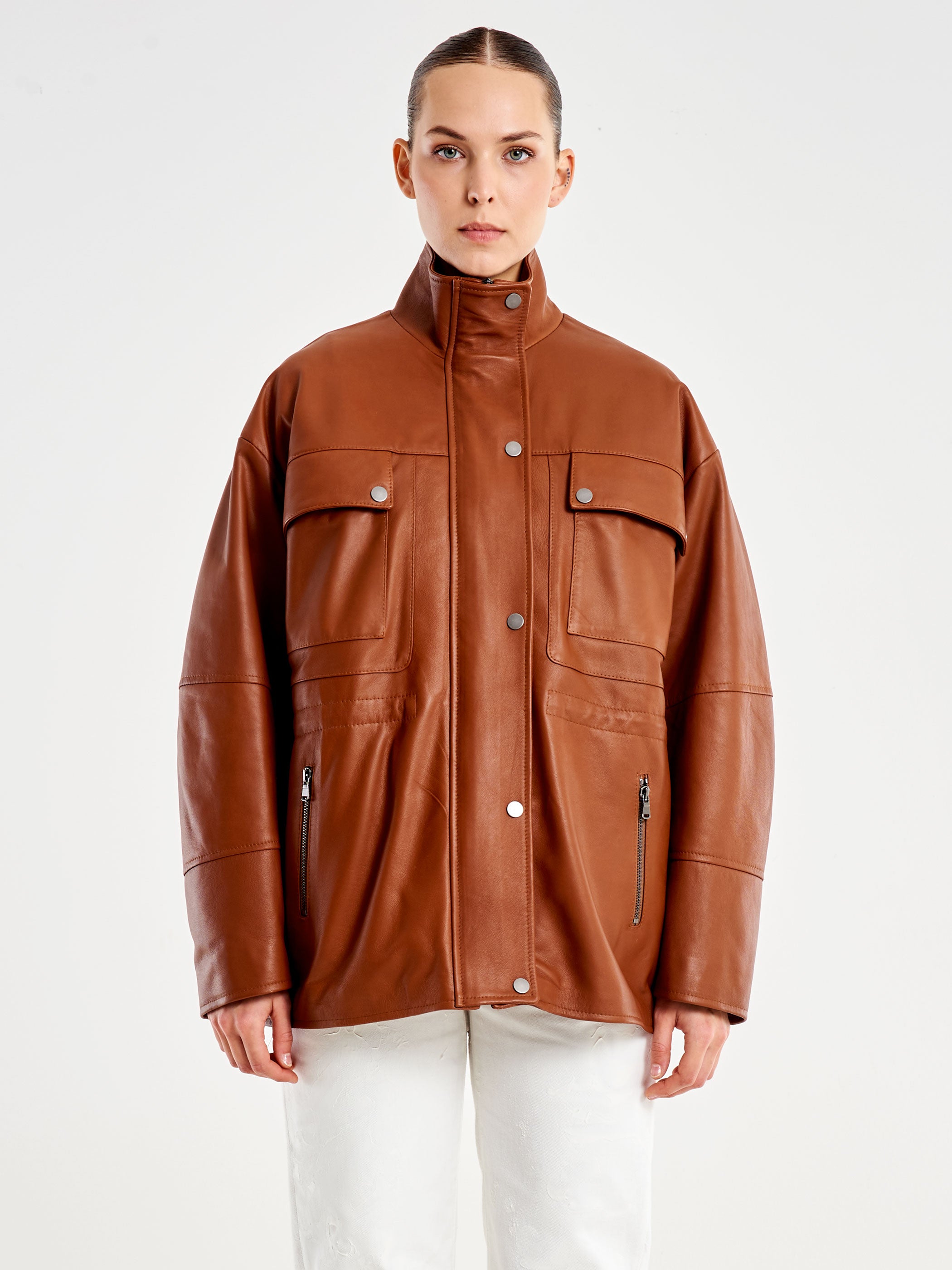 Giubbotto in Pelle Nappa