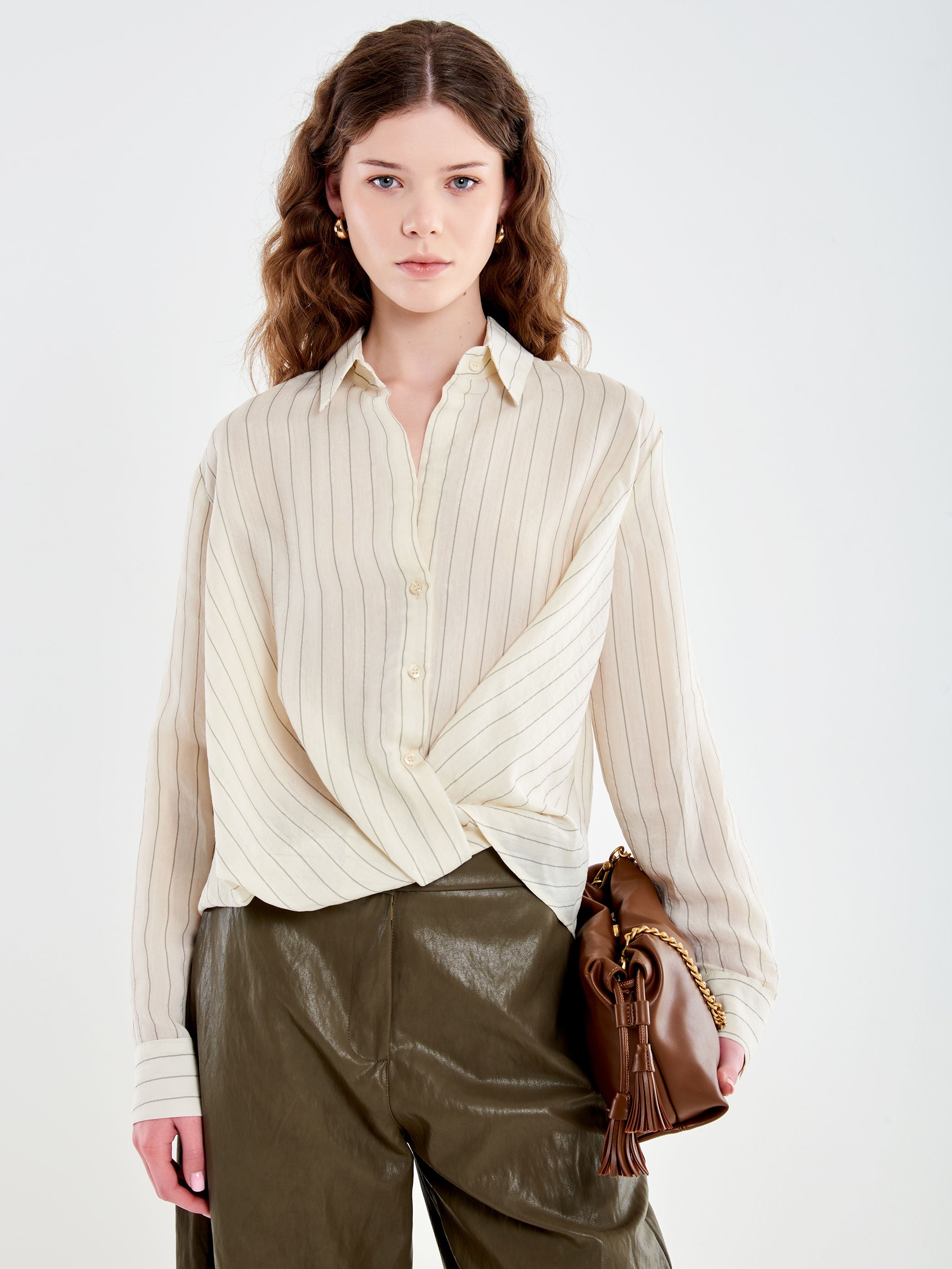 Camicia a Righe Annodata