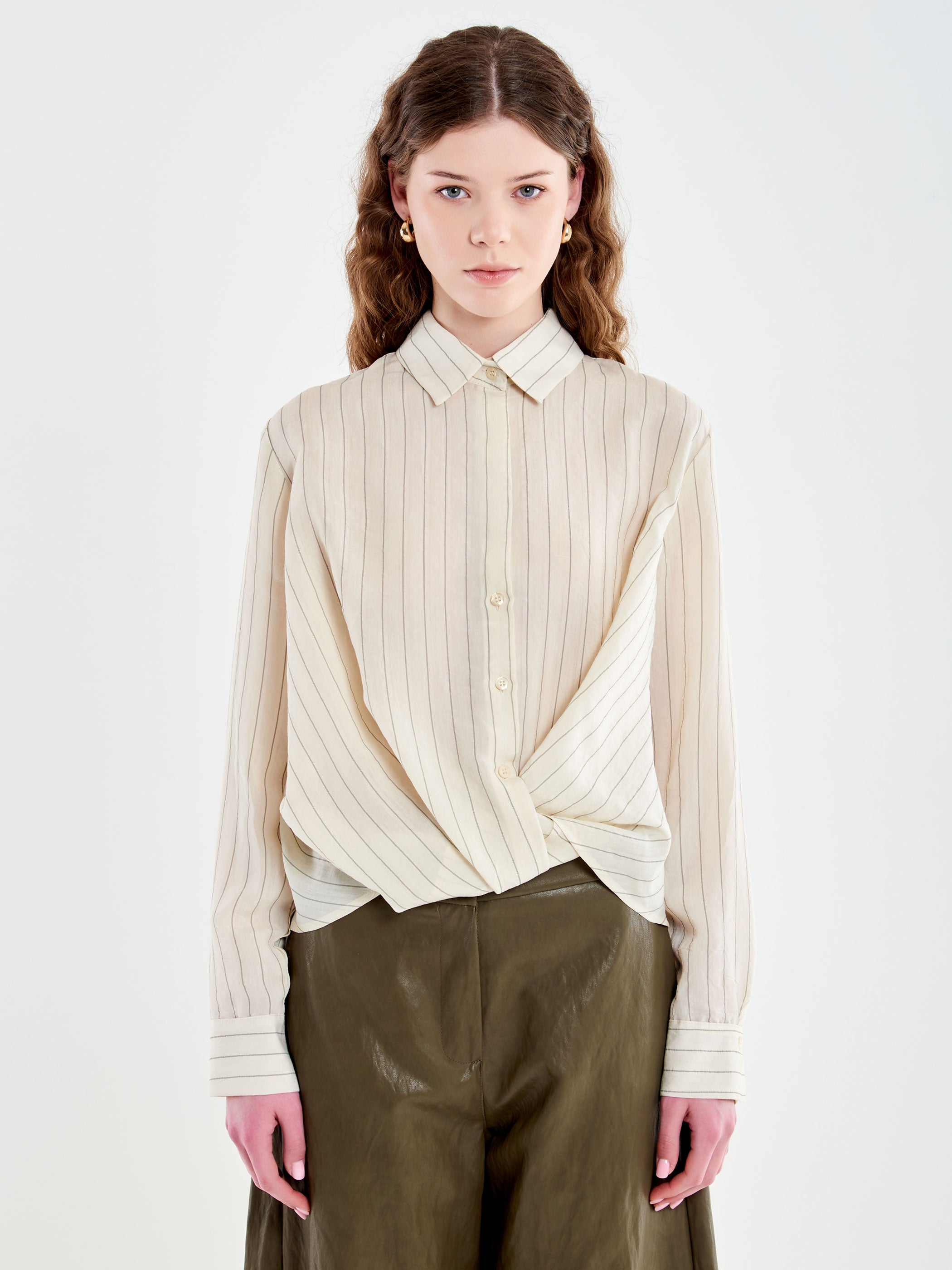 Camicia a Righe Annodata