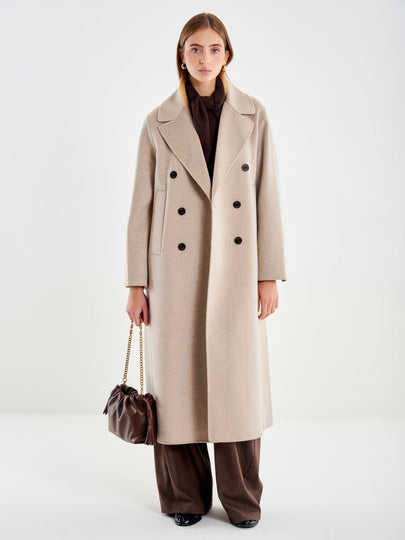 Long Double-Breasted Coat