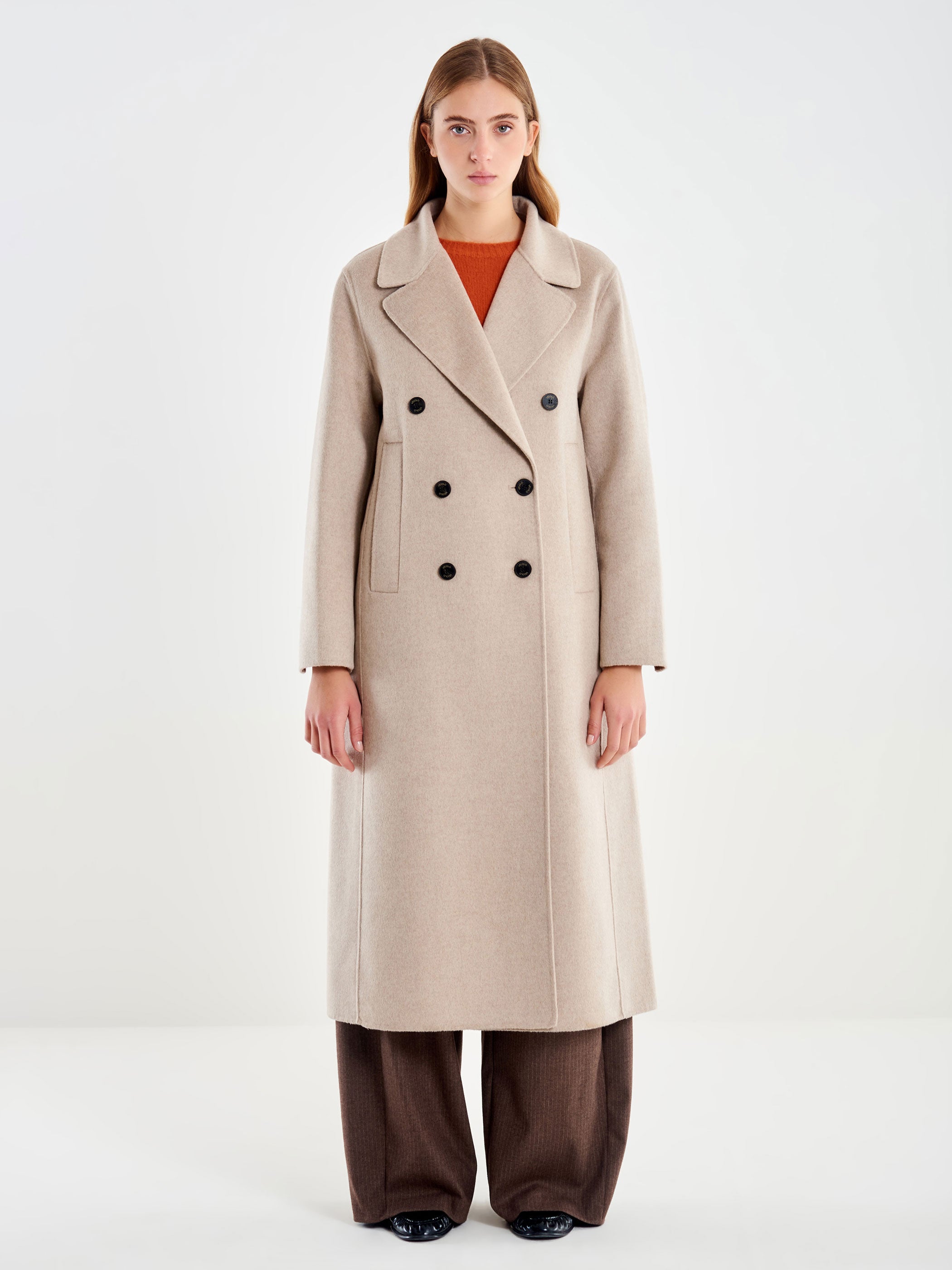 Long Double-Breasted Coat