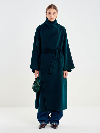 Coat with a Stand-up Collar