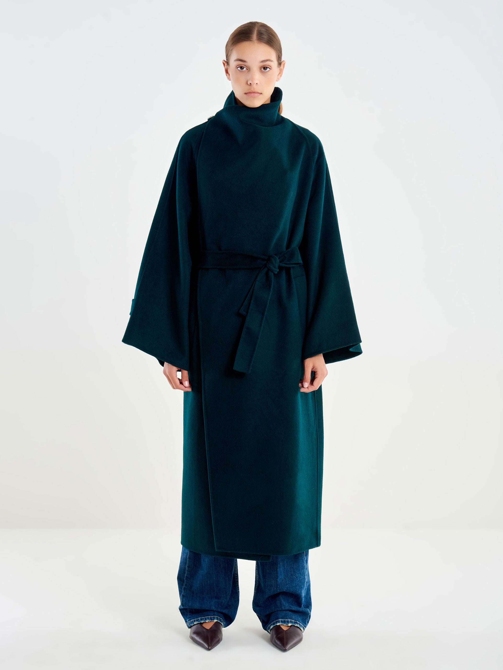 Coat with a Stand-up Collar