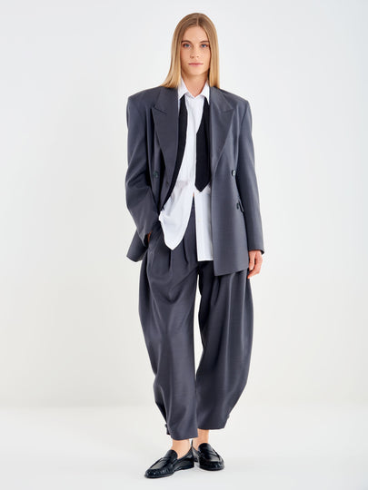 Blazer with Buttons on the Back