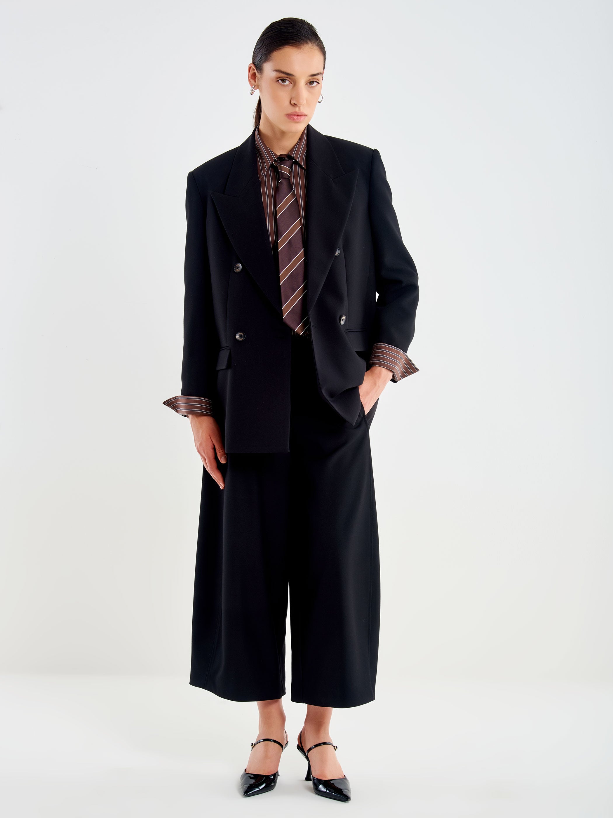 Double-Breasted Jacket with Spear Lapels