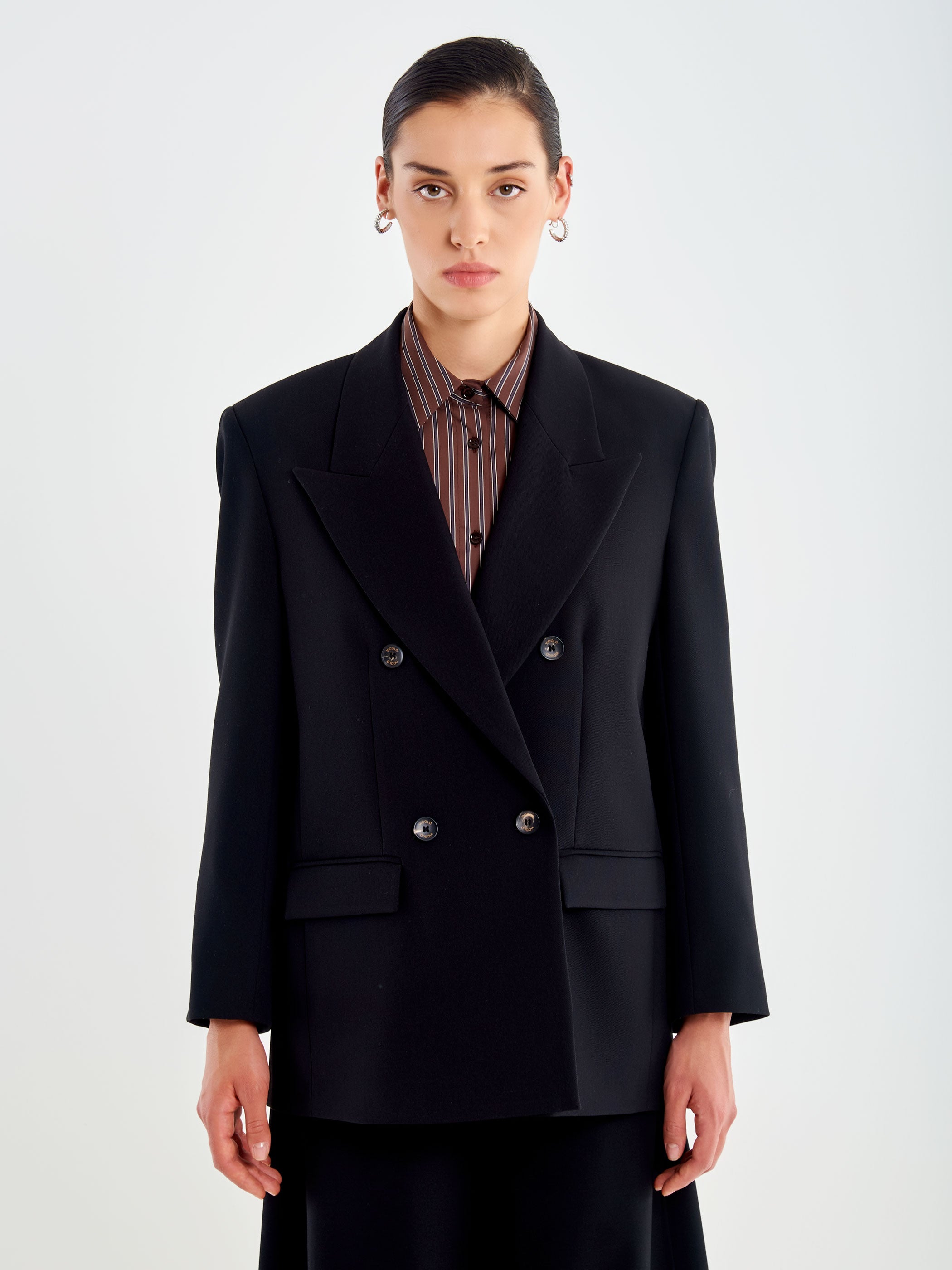 Double-Breasted Jacket with Spear Lapels