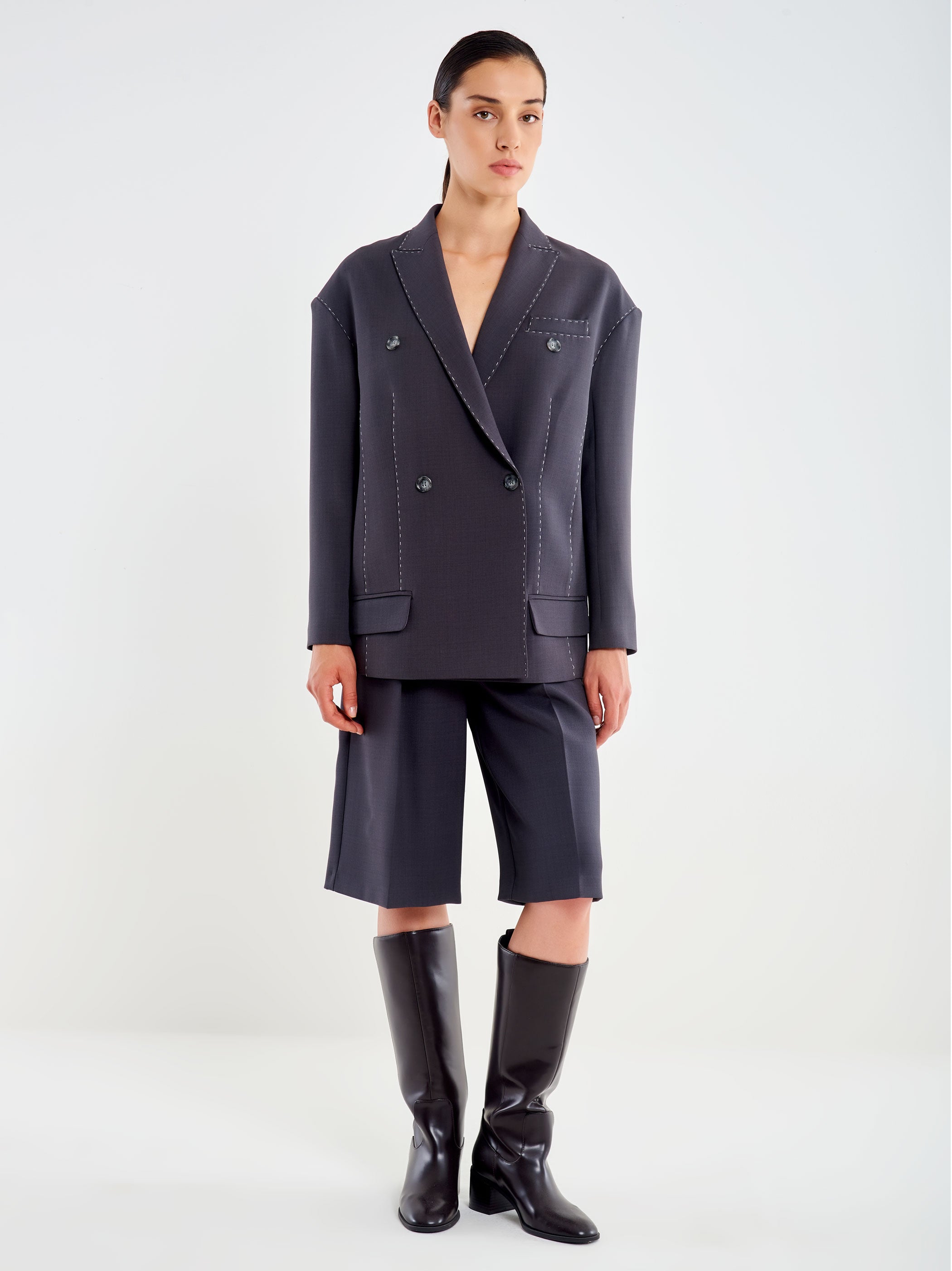Oversized Milano Stitch Jacket