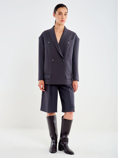 Oversized Milano Stitch Jacket
