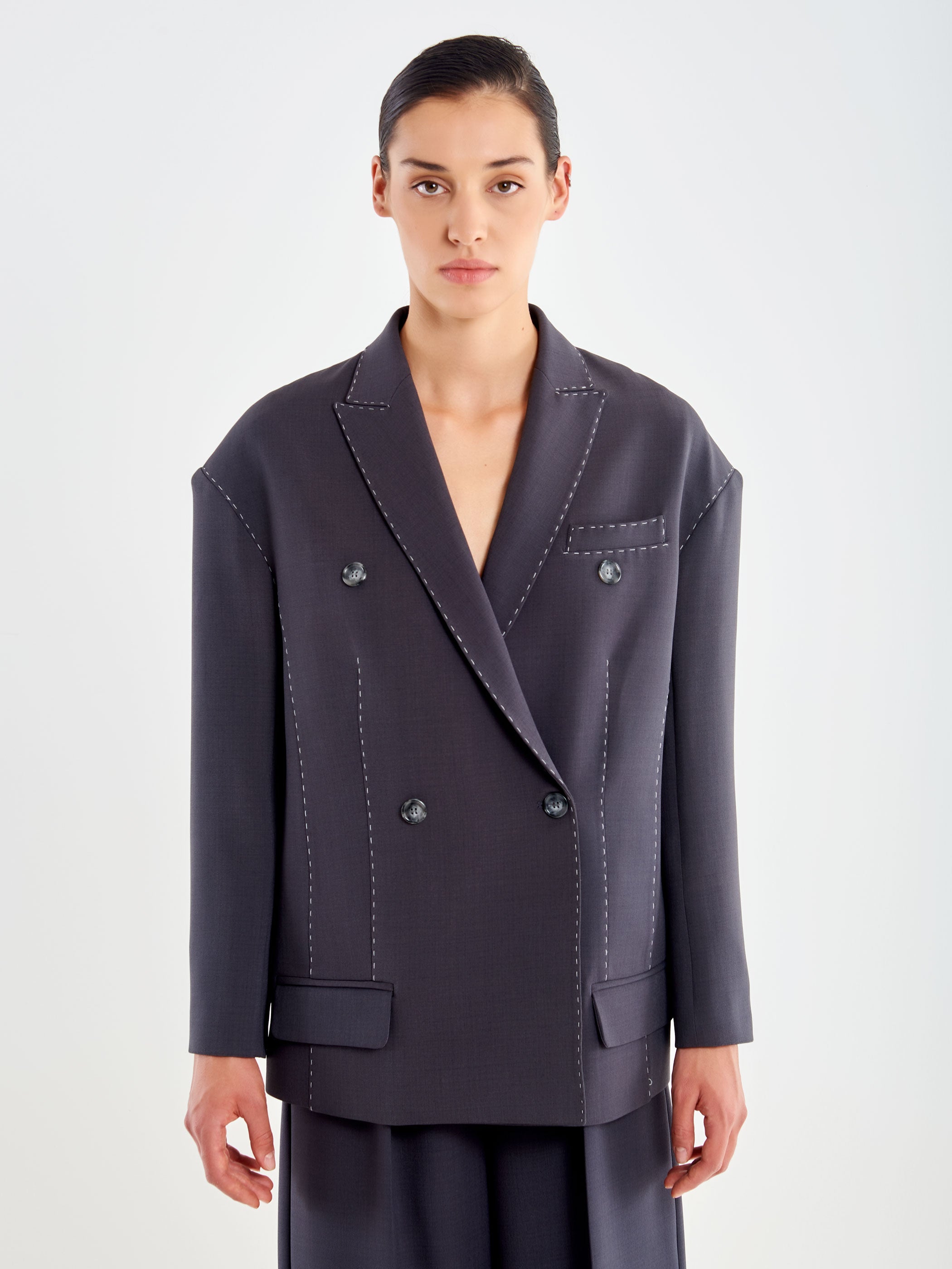 Oversized Milano Stitch Jacket