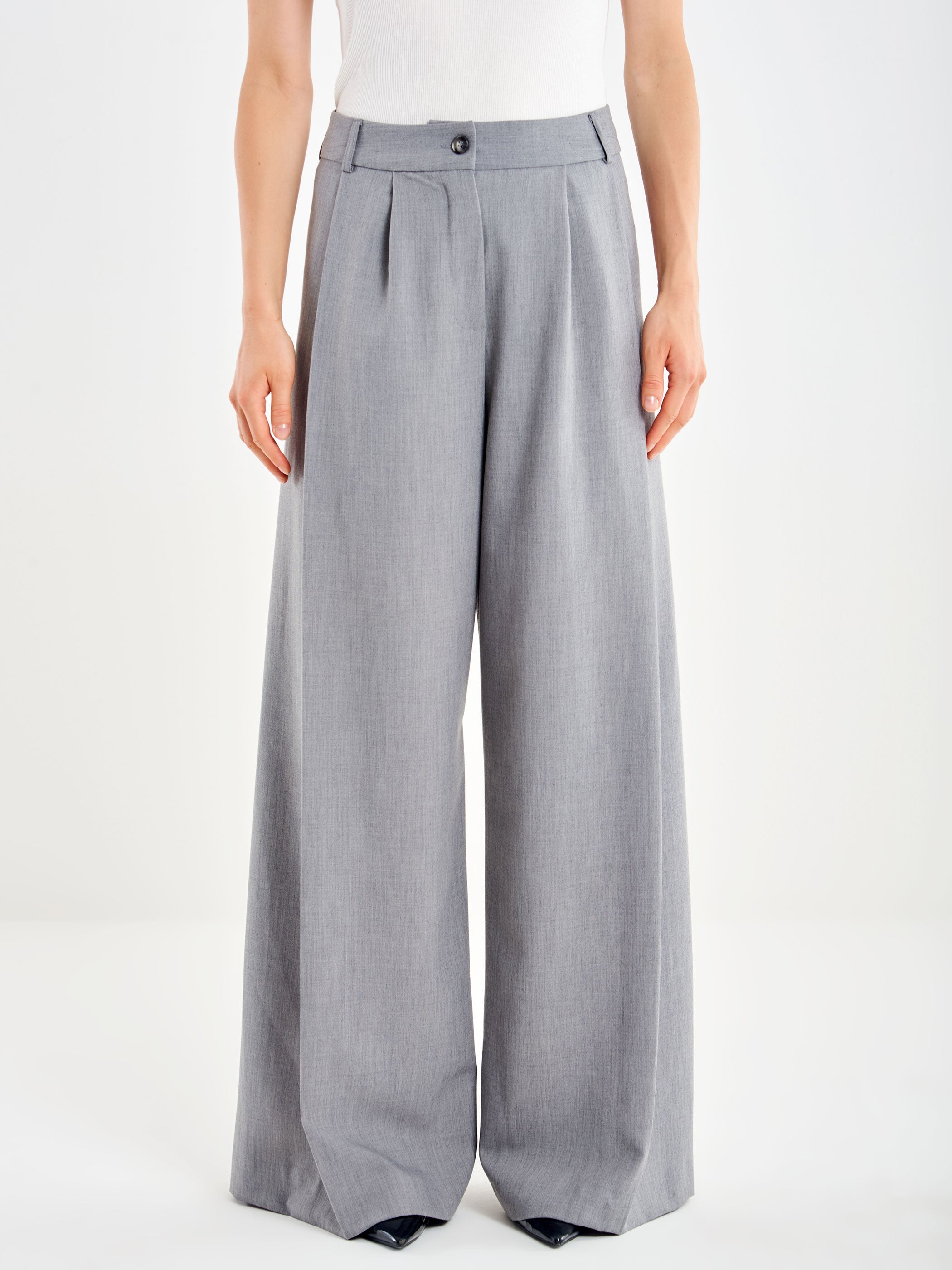 Wide-leg Palazzo Trousers