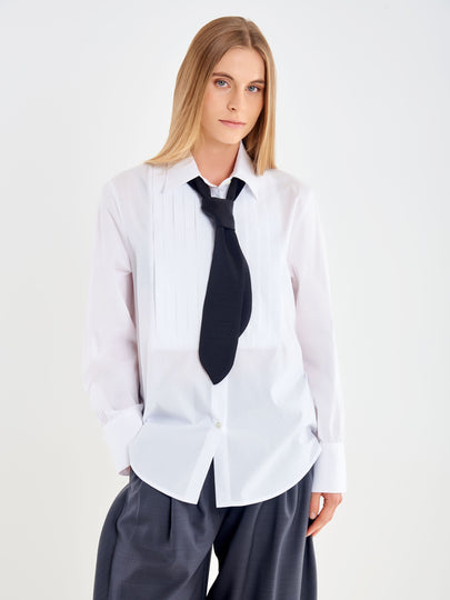 Plastron Shirt with Lavallière