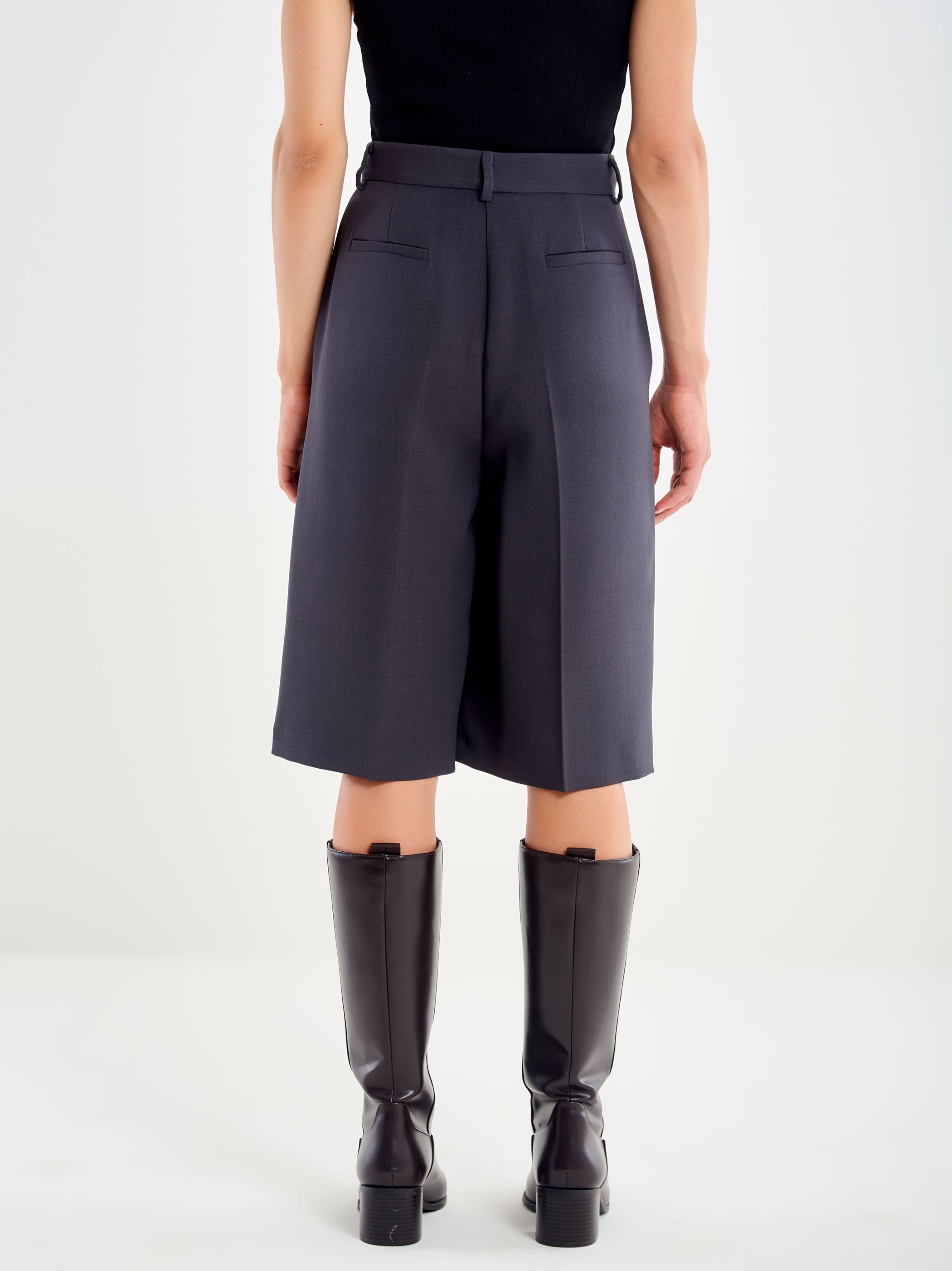Bermuda Shorts with Pleats