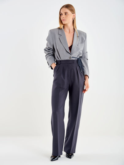 Pleated Palazzo Trousers