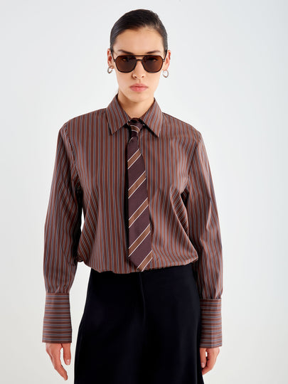 Striped Poplin Shirt