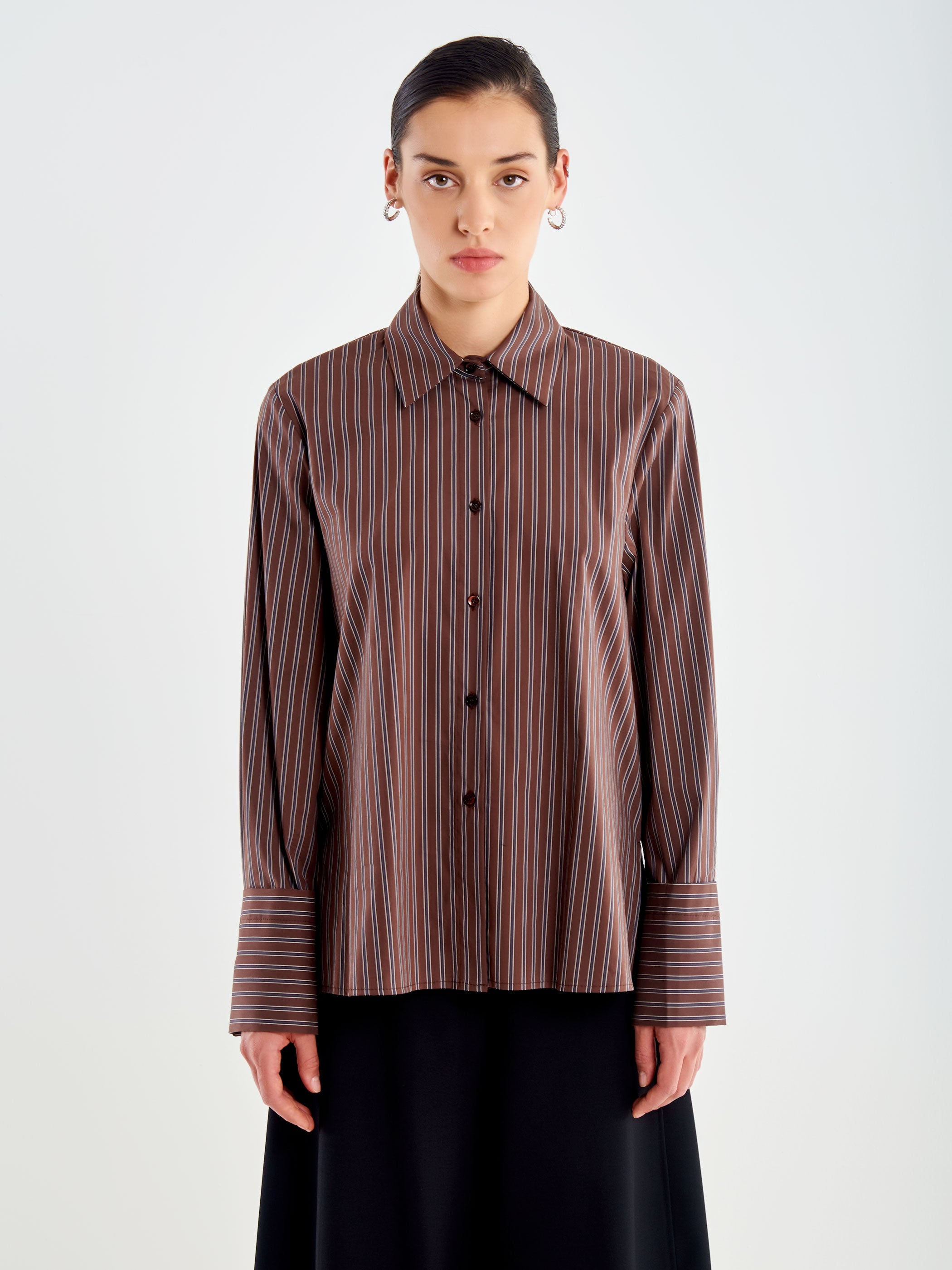 Striped Poplin Shirt