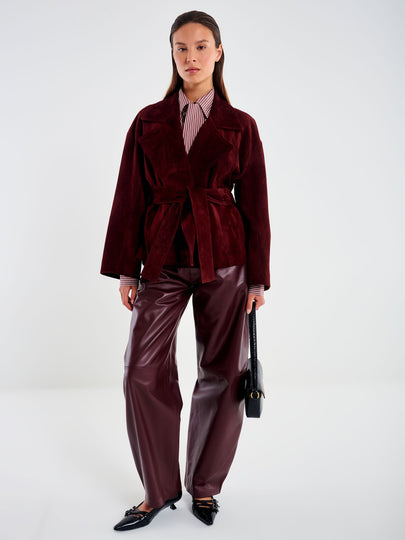 Pantalone Ovetto in Vera Pelle